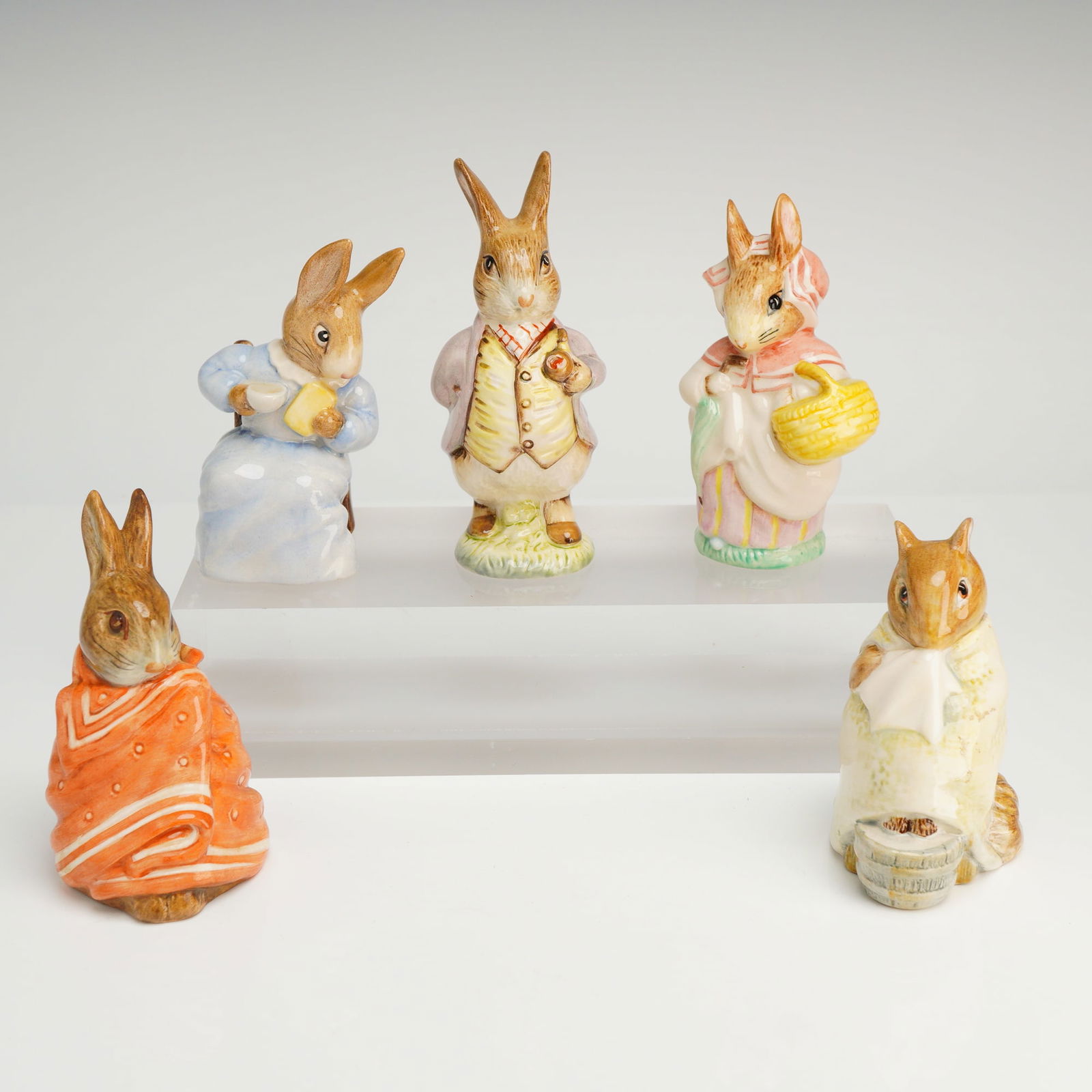 A Collection of Five Beswick and Royal Albert Beatrix Potter Figurines (1 of 3)