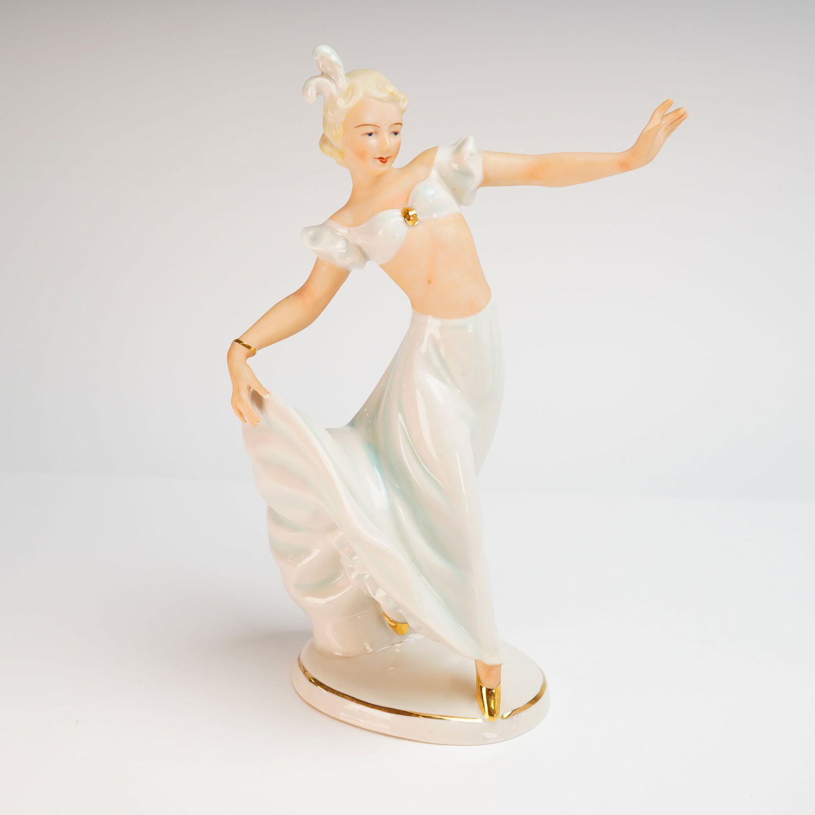 Schaubach Kunst German Art Deco Porcelain Cabaret Dancer Figurine (1 of 3)