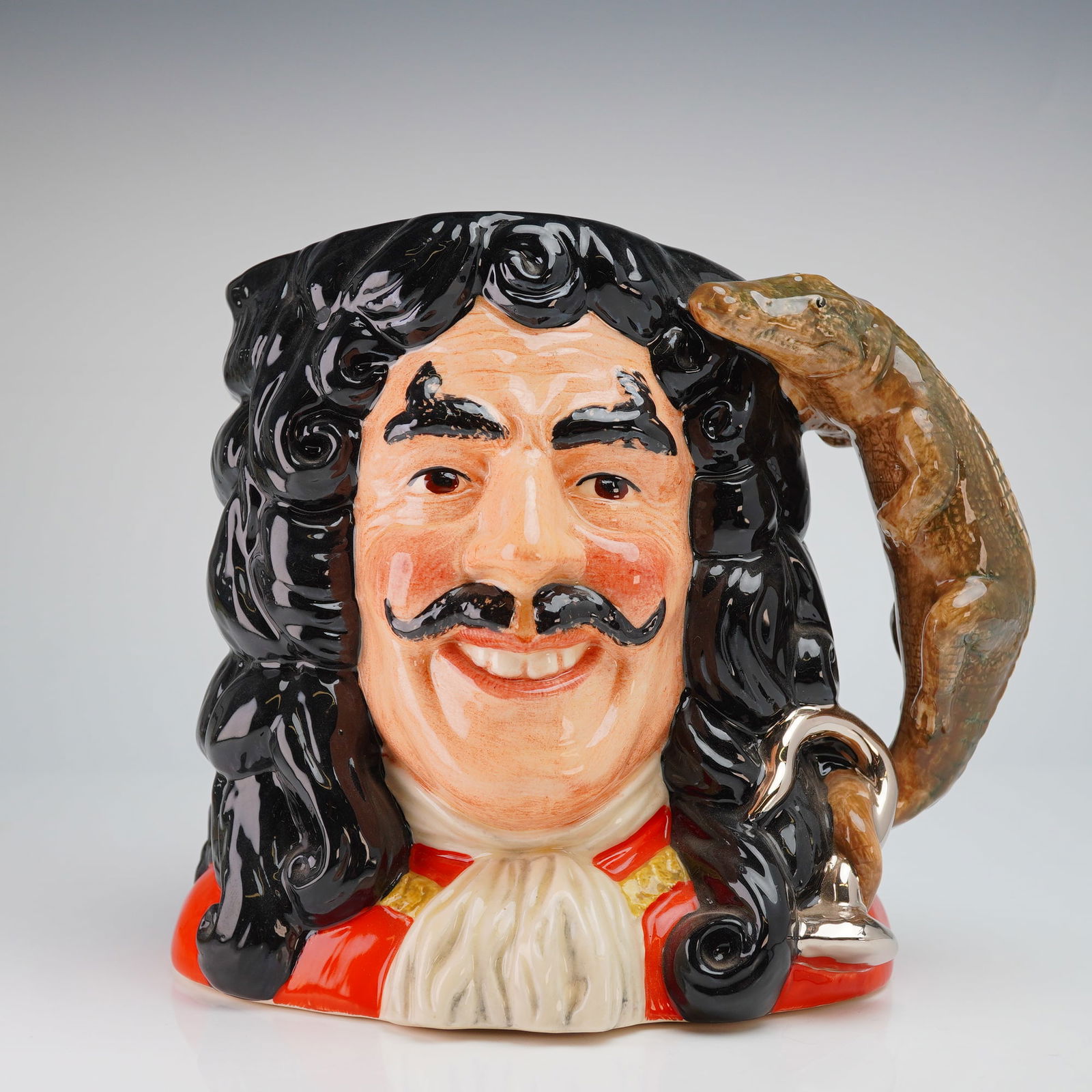 Royal Doulton Large Character Jug, Captain Hook D6947 (1 of 4)