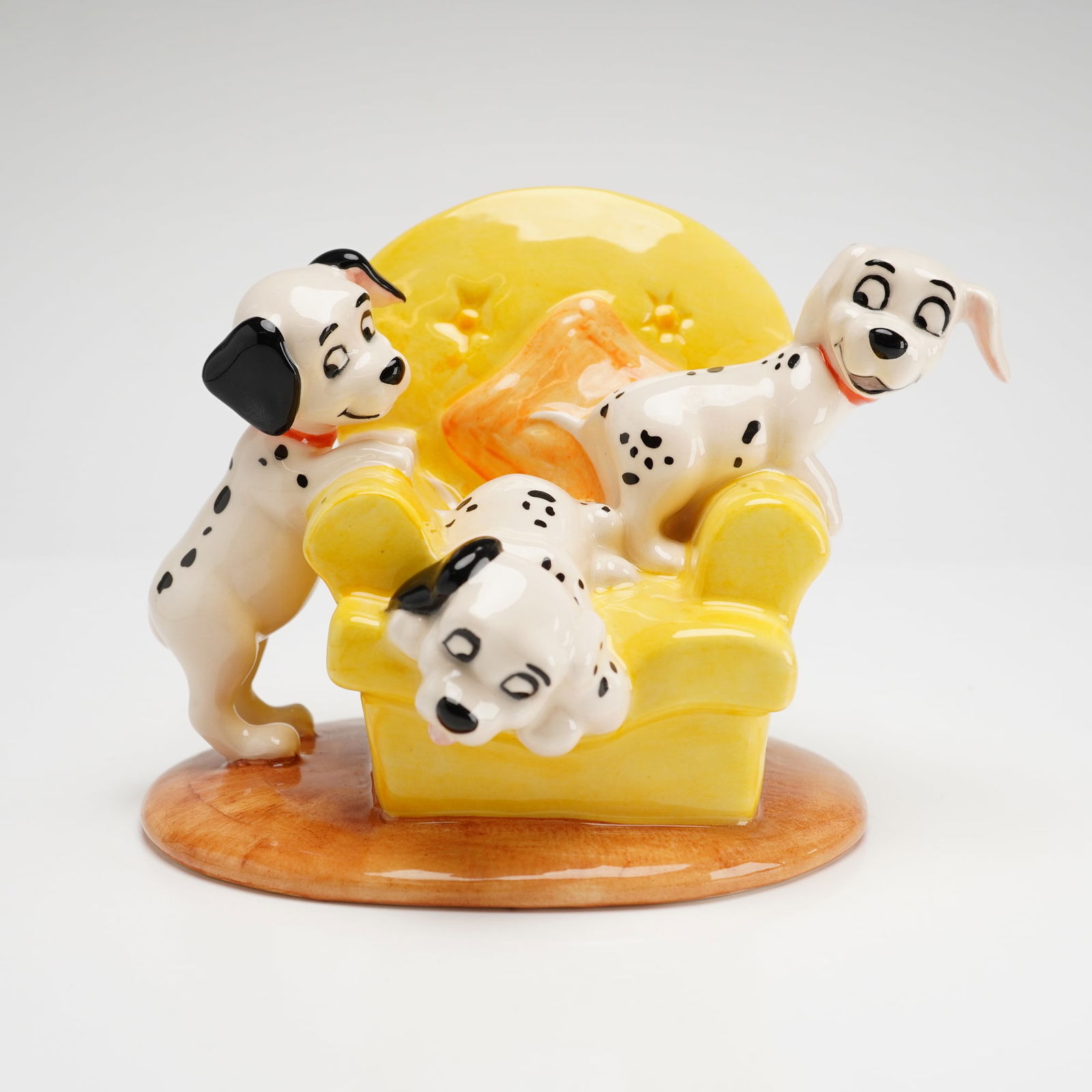 Royal Doulton Disney's 101 Dalmatians Figurine, Pups in the Armchair DM11 (1 of 4)
