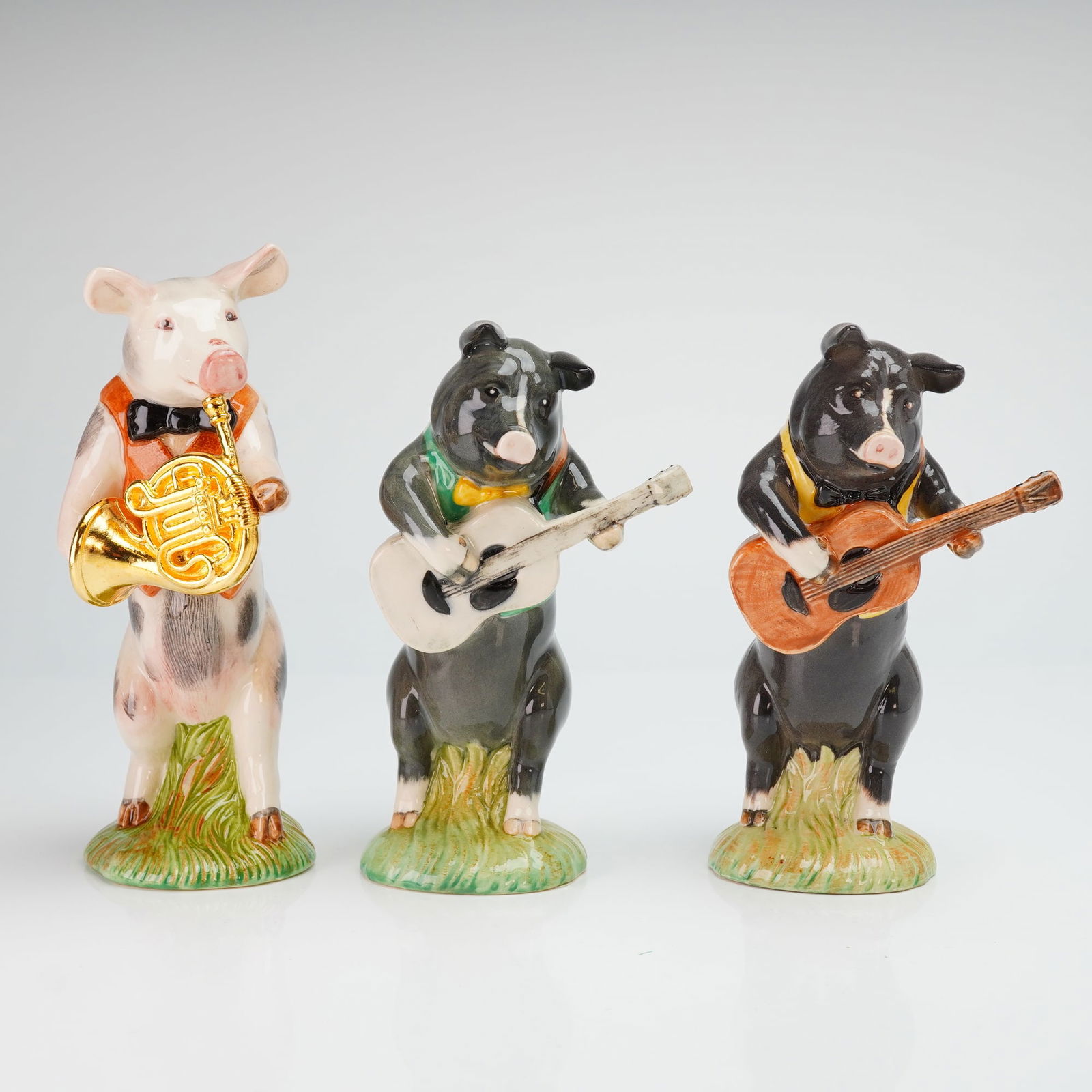 3pc Beswick Porcelain Figurines, Pig Promenade (1 of 4)