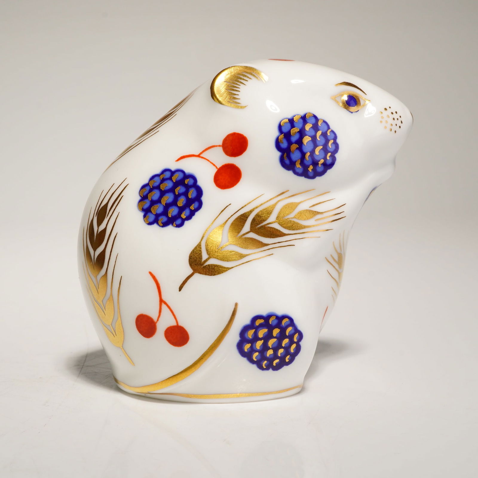 Royal Crown Derby Harvest Mouse Gold Stopper Paperweight (1 of 5)
