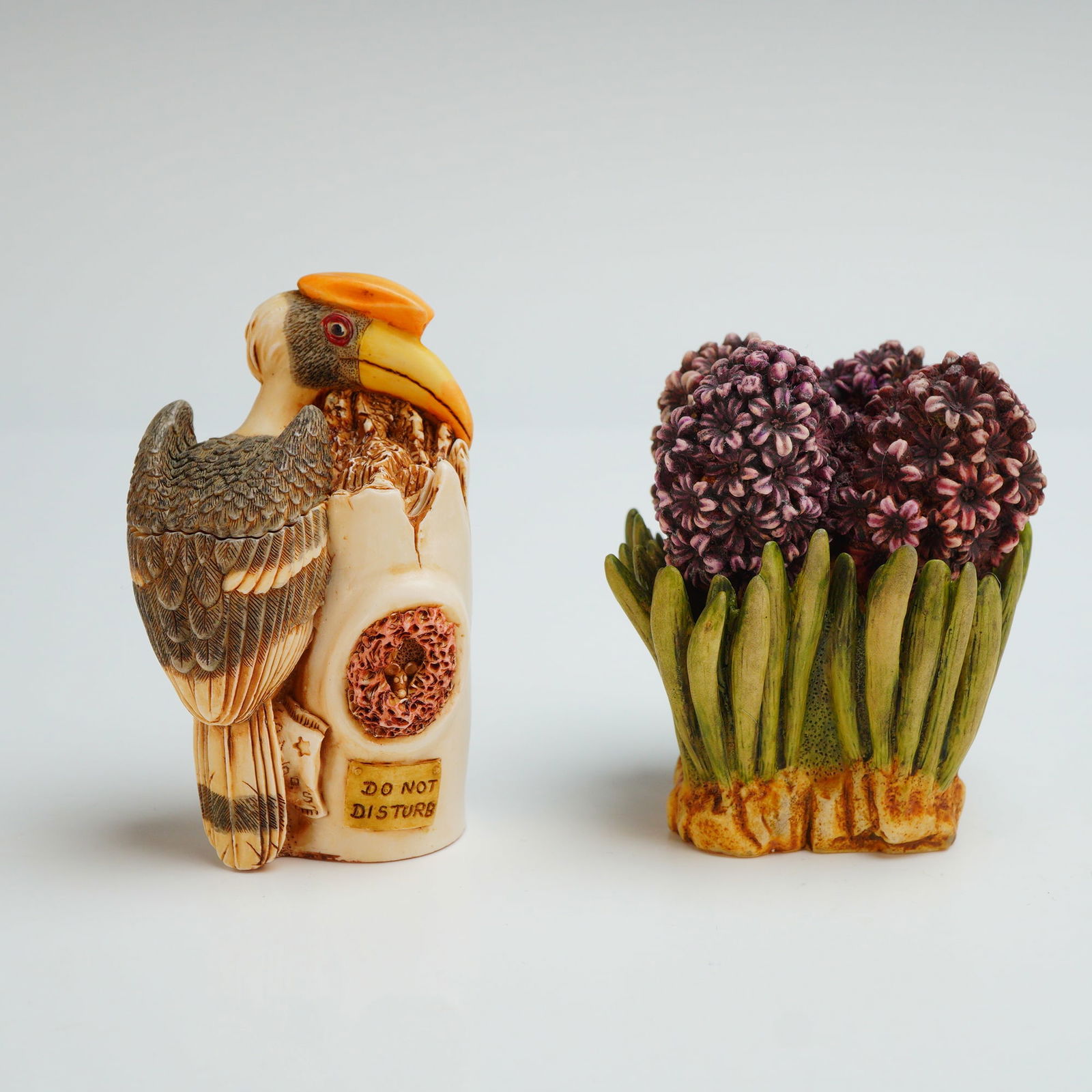 2pc Harmony Kingdom Box Figurines, Flight of Fancy & Hyacinth (1 of 4)