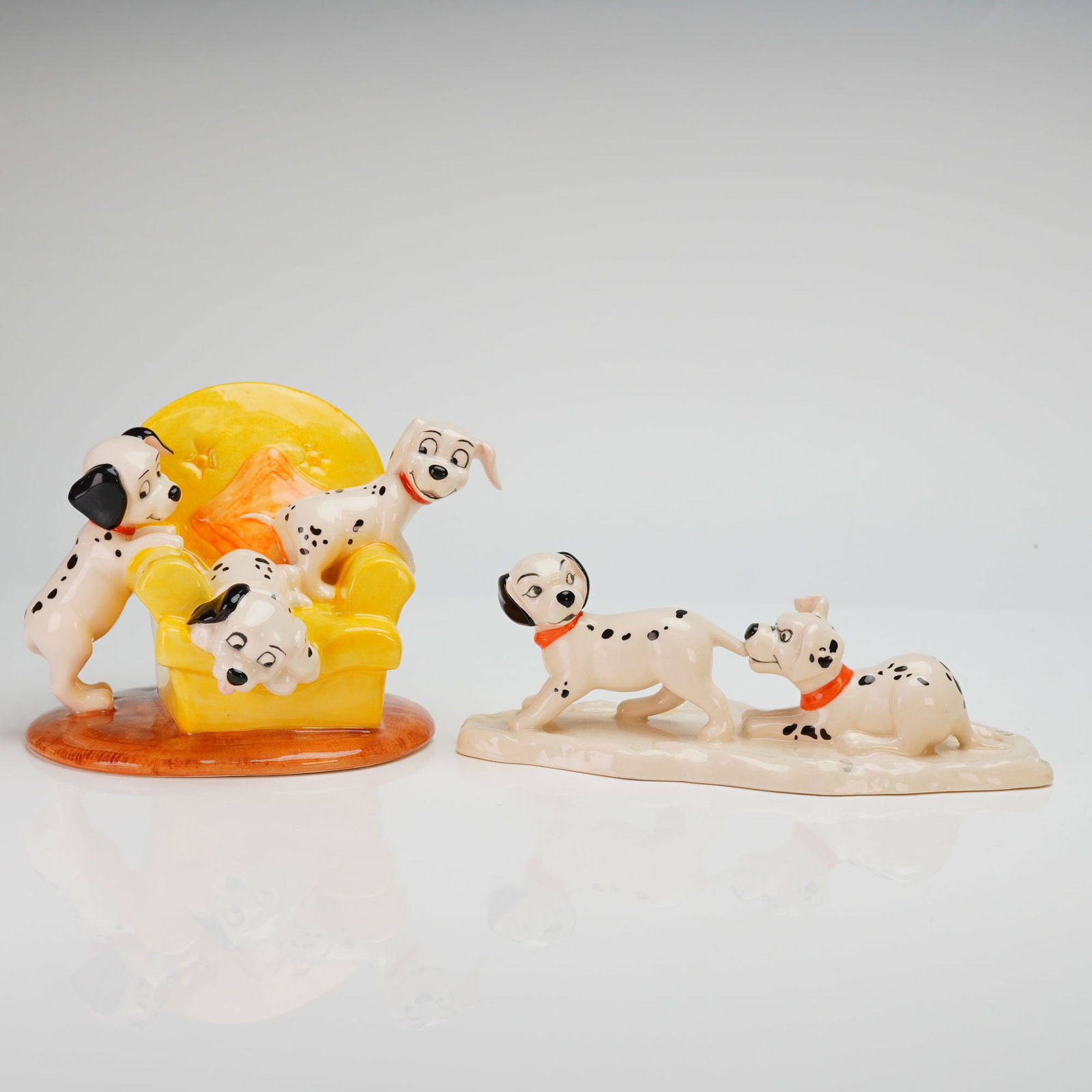 Two Royal Doulton Disney Figurines, 101 Dalmatians DM11 and DM10 (1 of 4)