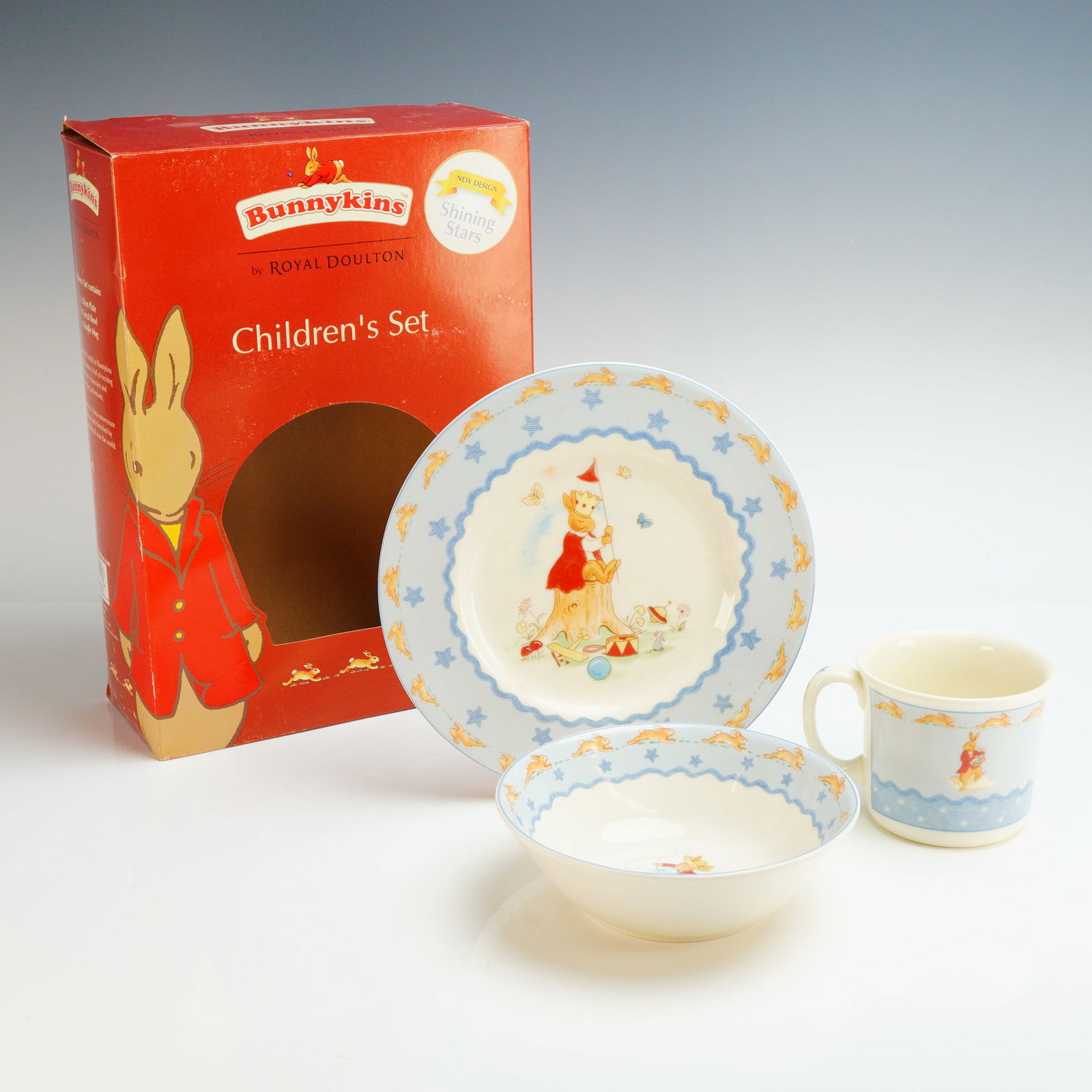 Royal Doulton 3pc Bunnykins Shining Stars Children's Tableware (1 of 5)