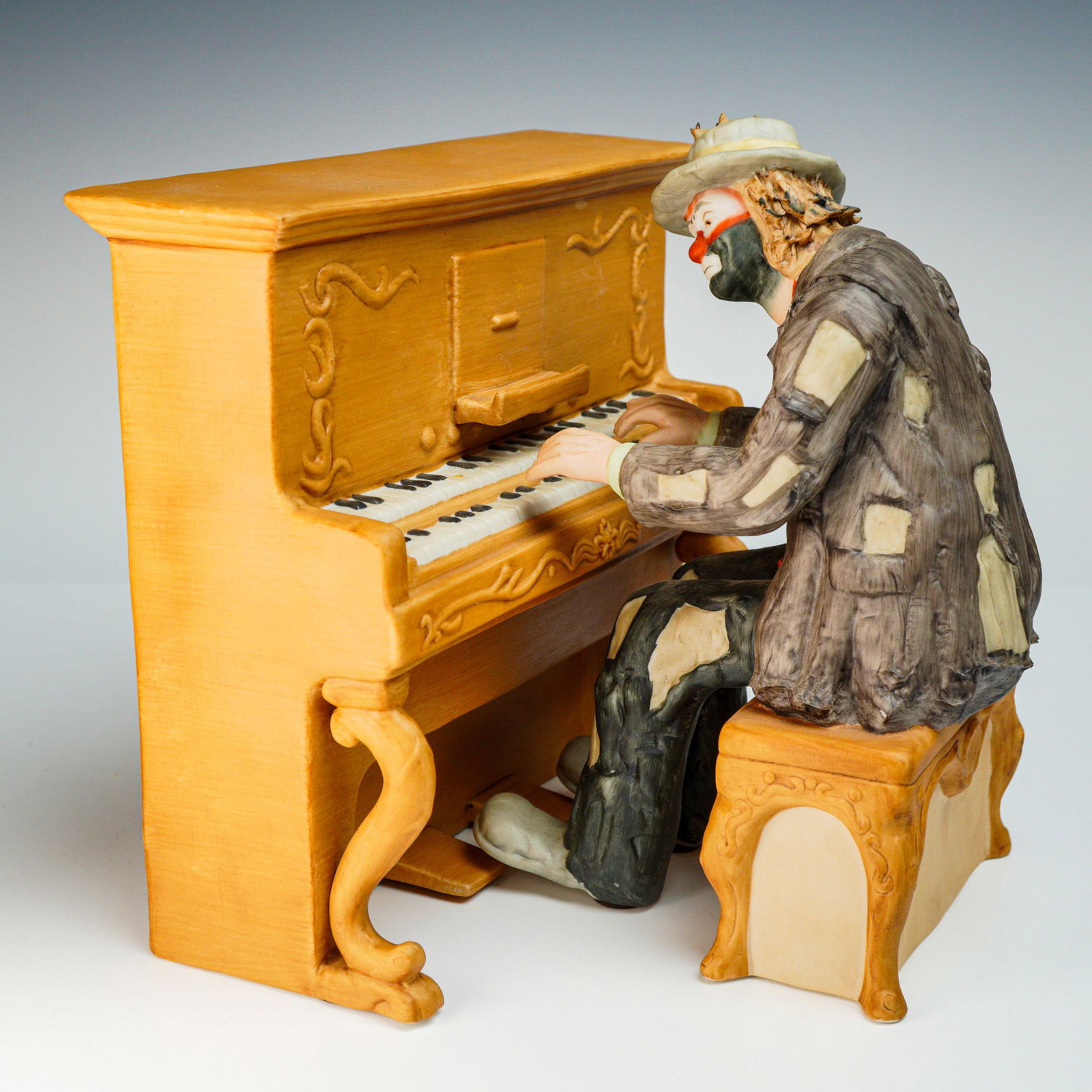 2pc Flambro Emmett Kelly Jr. Figurines, The Piano Player (1 of 5)