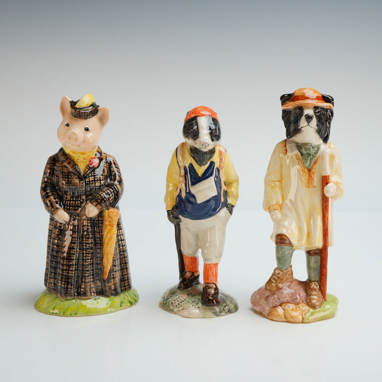 3pc Beswick Country Folk Ceramic Figurines (1 of 3)