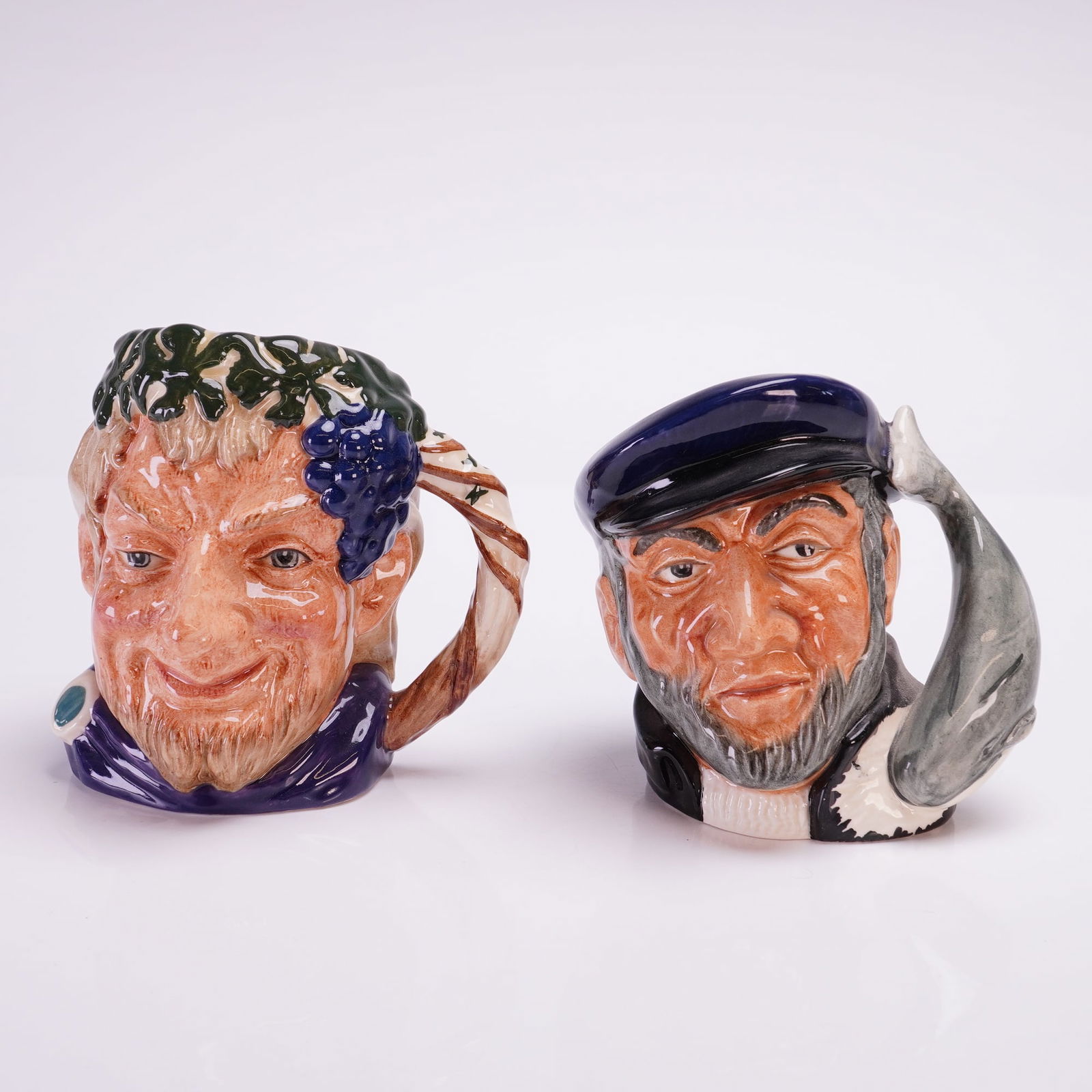 2pc Royal Doulton Small Character Jugs, D6505 and D6506 (1 of 3)