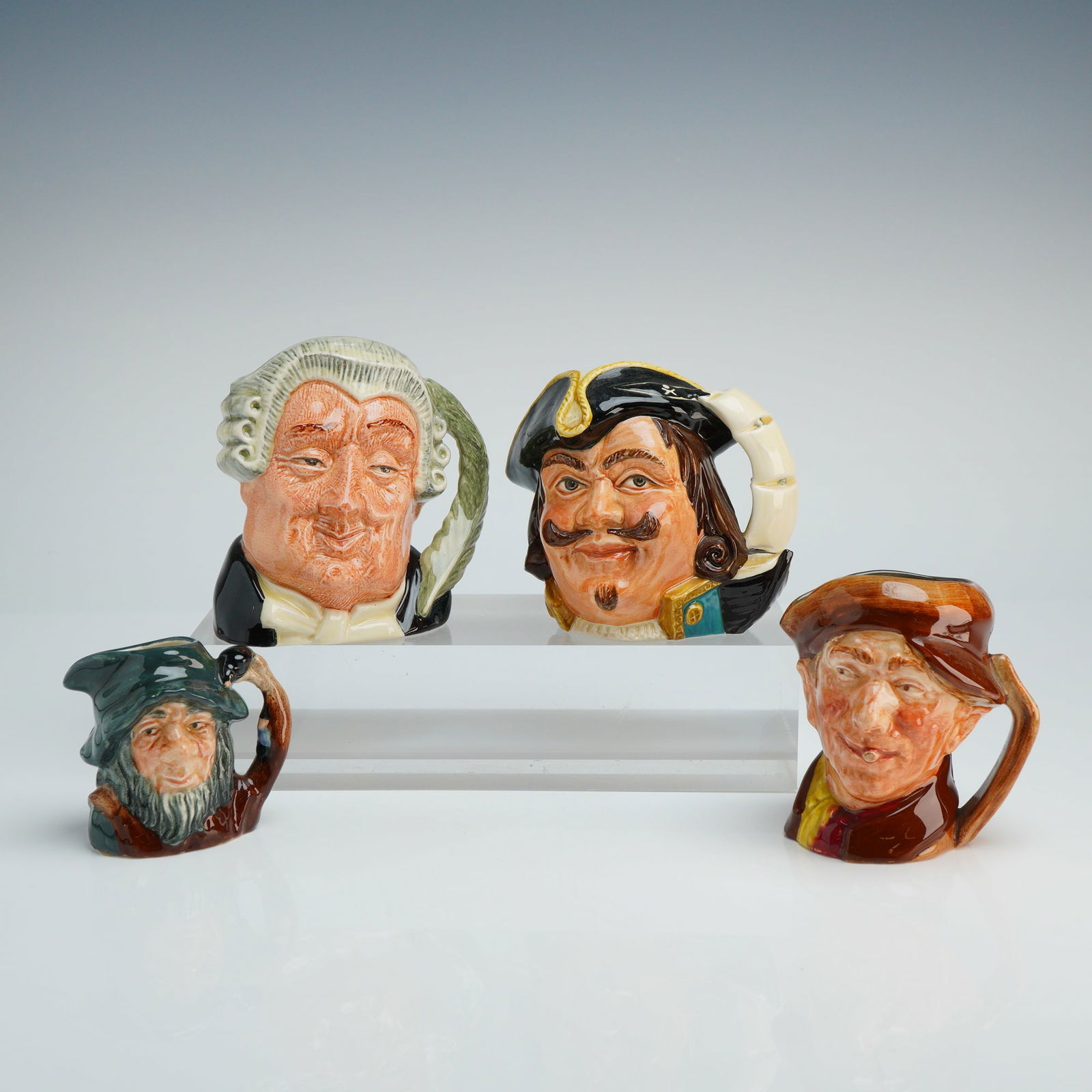 4pc Royal Doulton Small & Mini Character Jugs- D6235, D6517, D6469 & D6504 (1 of 3)