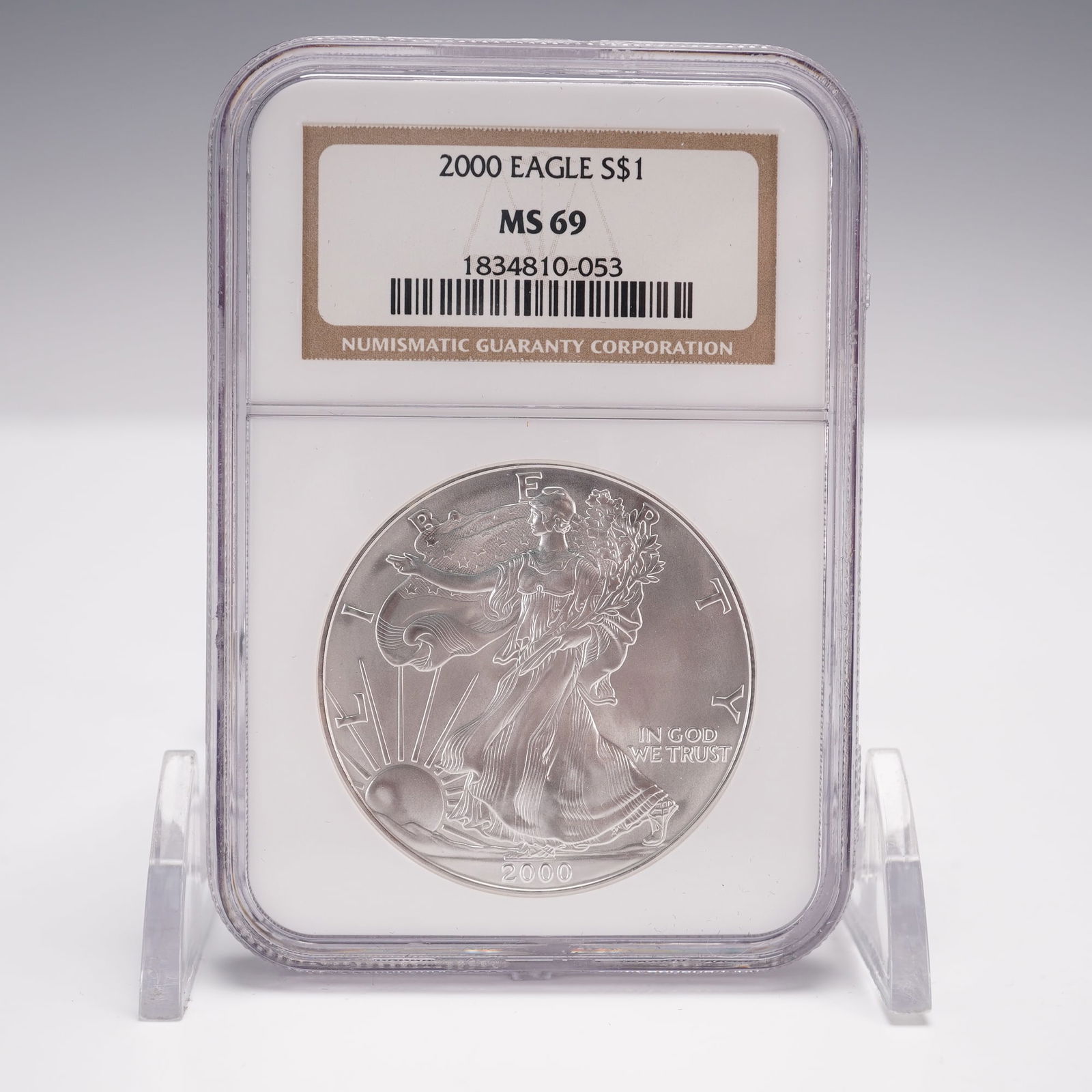 2000 American Silver Eagle Type 1 Dollar NGC Graded MS 69 (1 of 3)