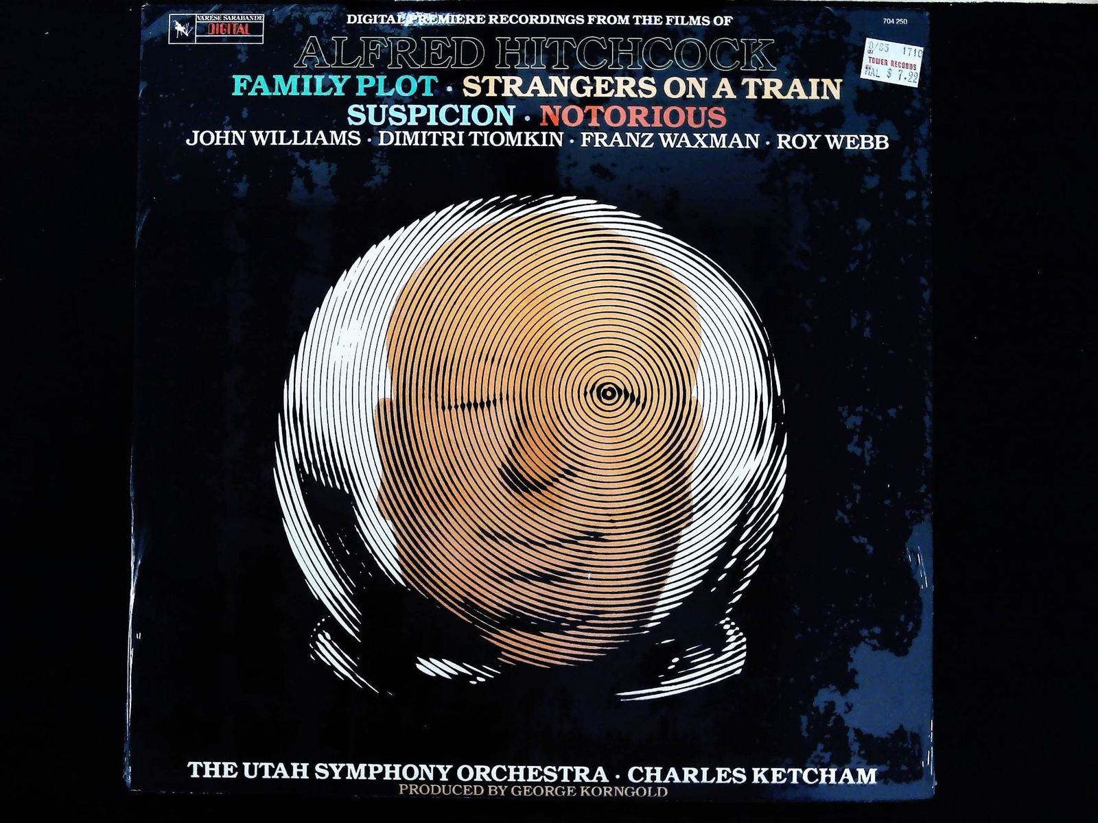 Alfred Hitchcock LP Music From Films Utah Symphony Allied Artists 1985 (1 of 2)