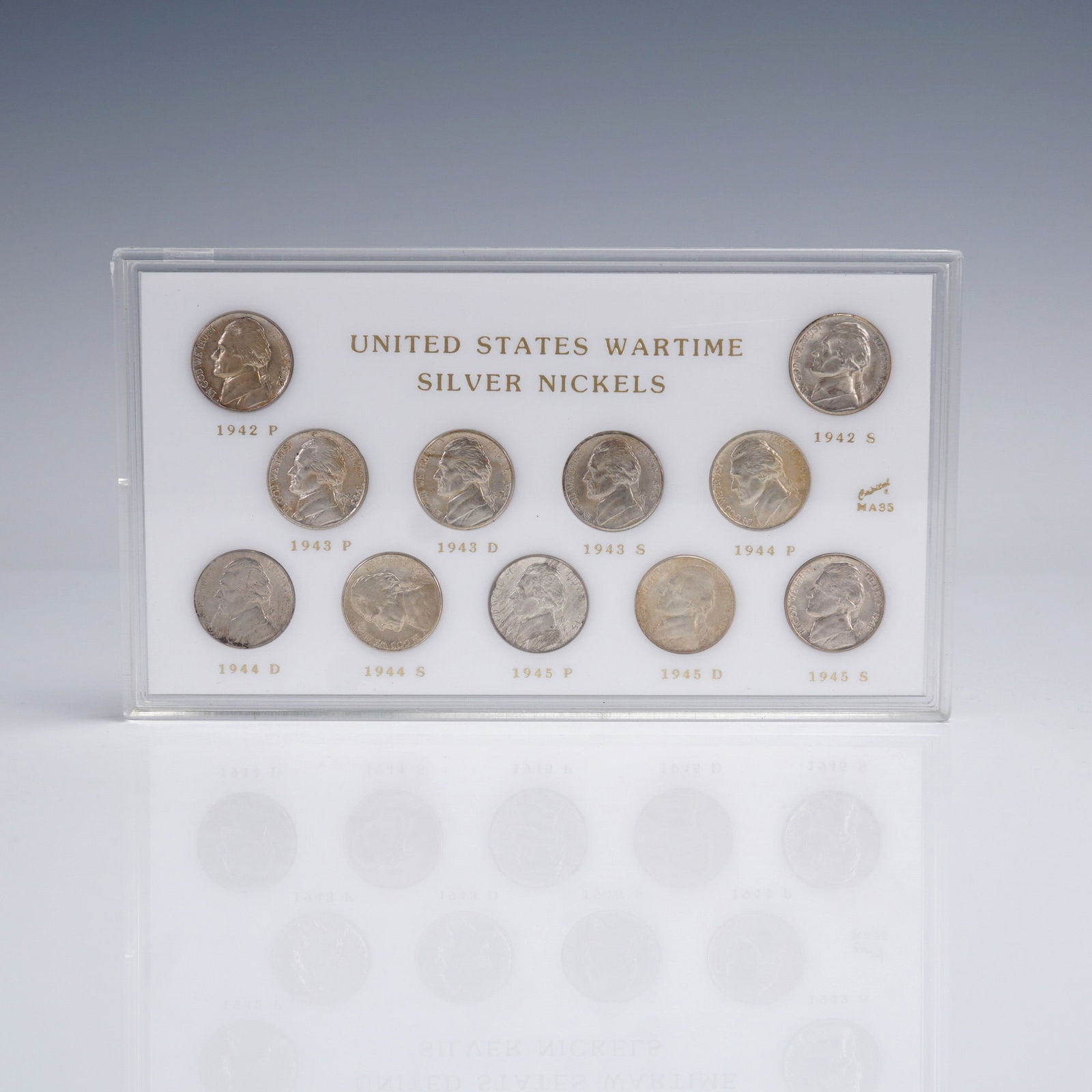 1942 to 1945 United States Wartime Silver Nickels Collection (1 of 5)