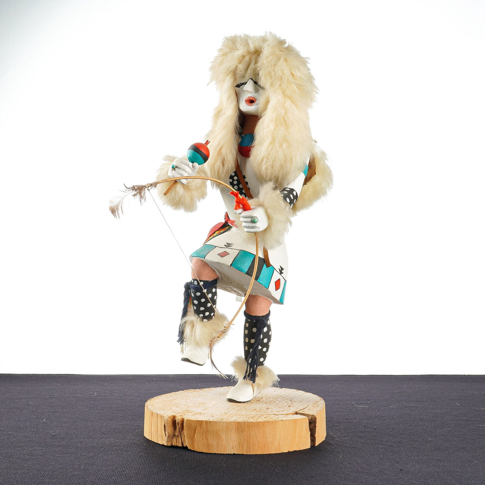 Native American Hopi White Buffalo Kachina Doll (1 of 4)