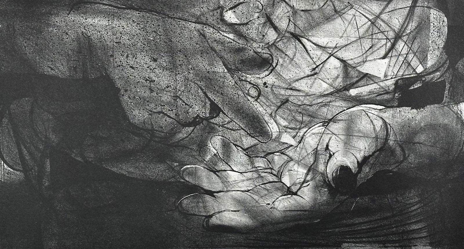 Unknown Artist, Lithograph Hands Signed - 2