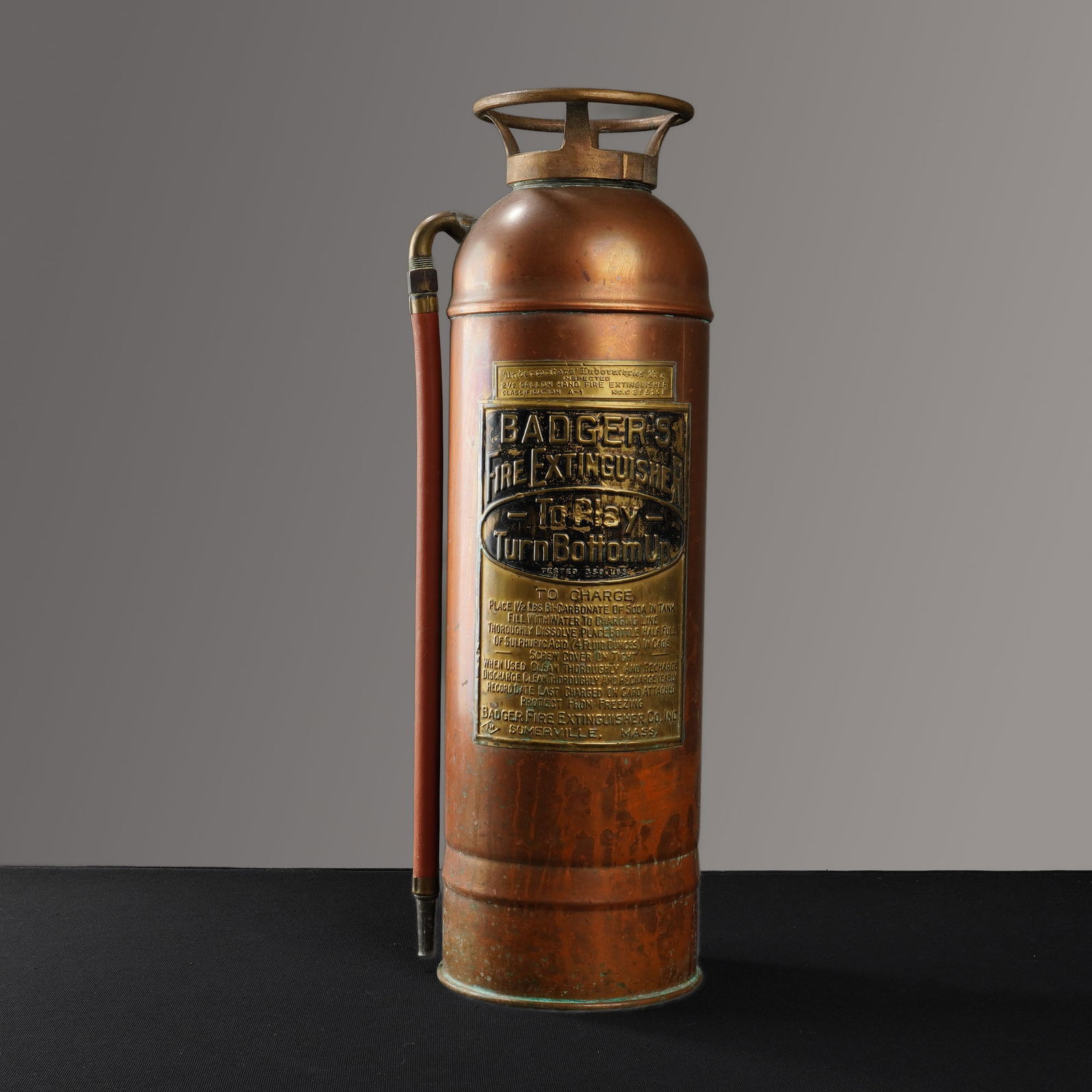 Badger's Copper and Brass Soda-Acid Fire Extinguisher (1 of 5)