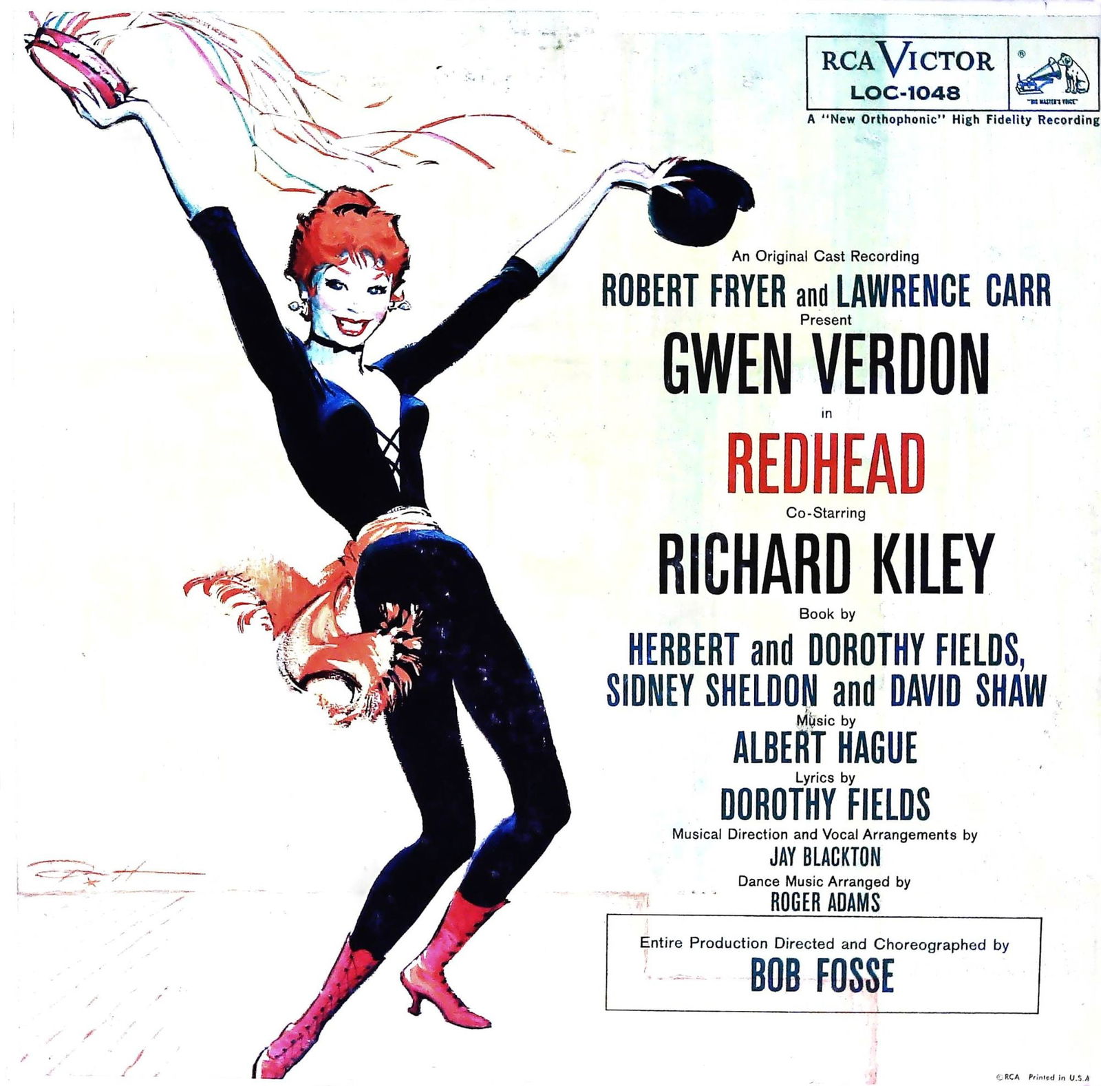 Redhead - Broadway Cast Recording LP, RCA Victor LOC-1048 (1959) (1 of 2)