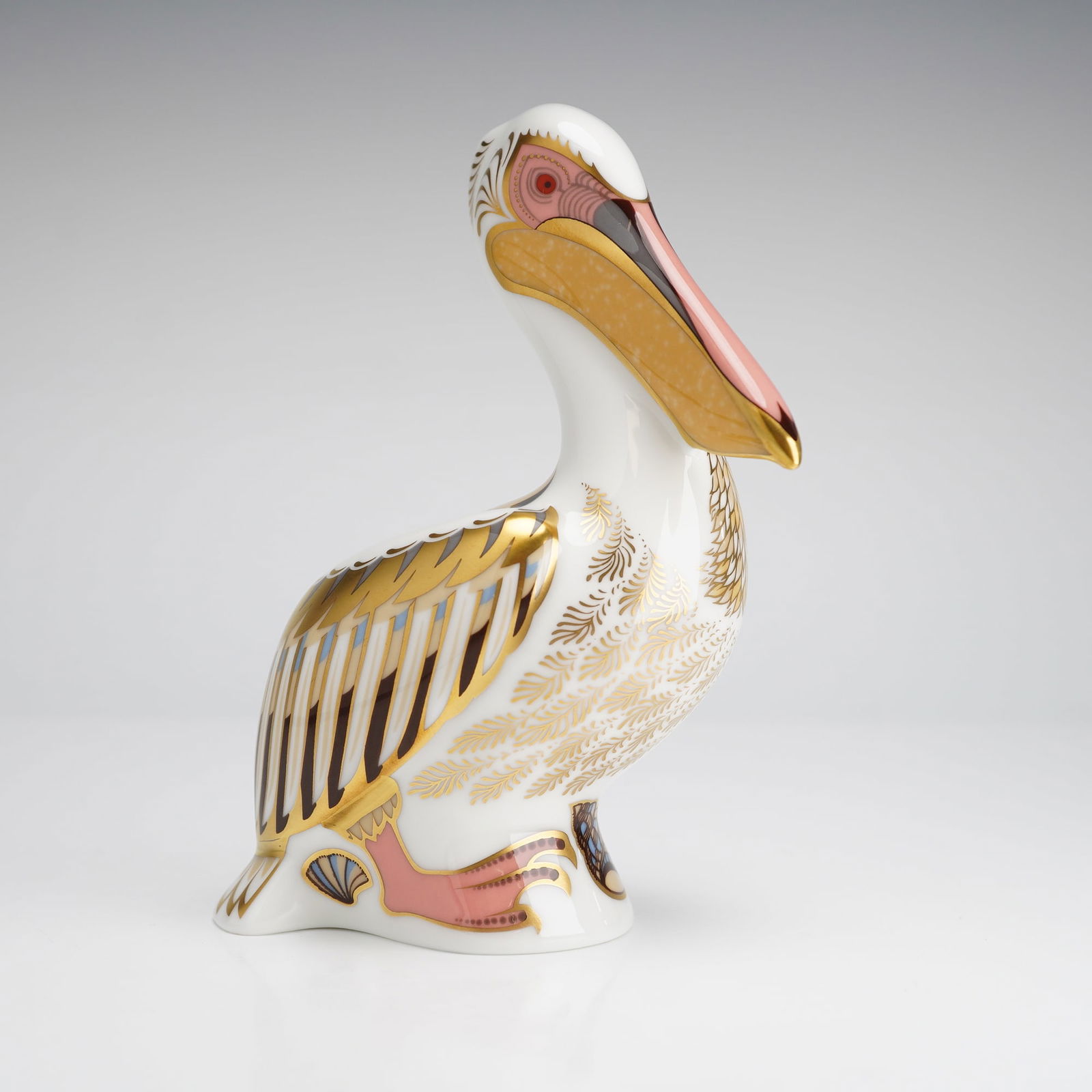 Limited Edition Royal Crown Derby White Pelican Paperweight (1 of 5)