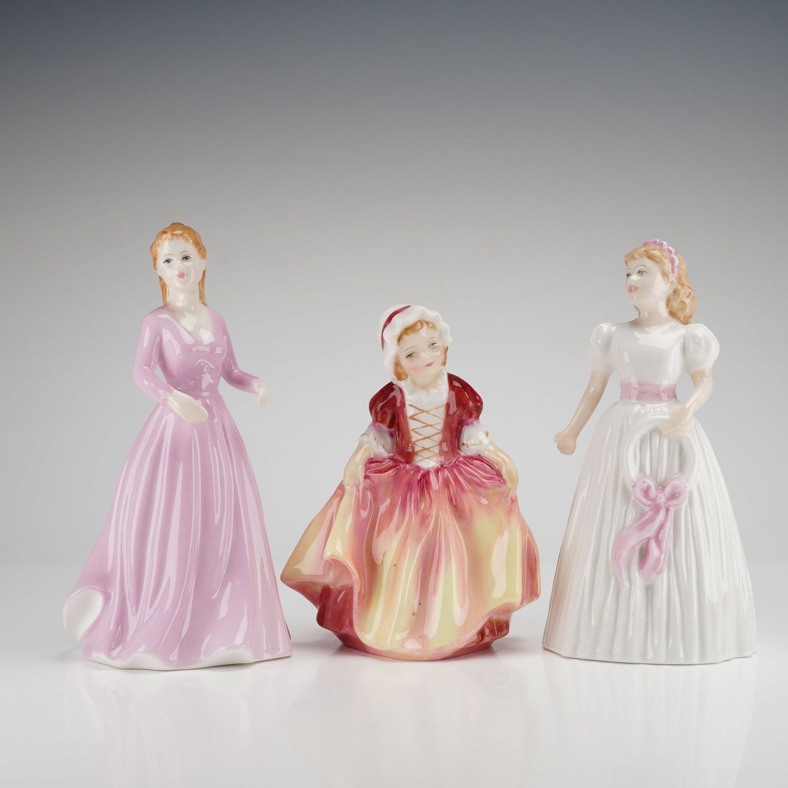 3pc Royal Doulton Porcelain Lady Figurines (1 of 3)