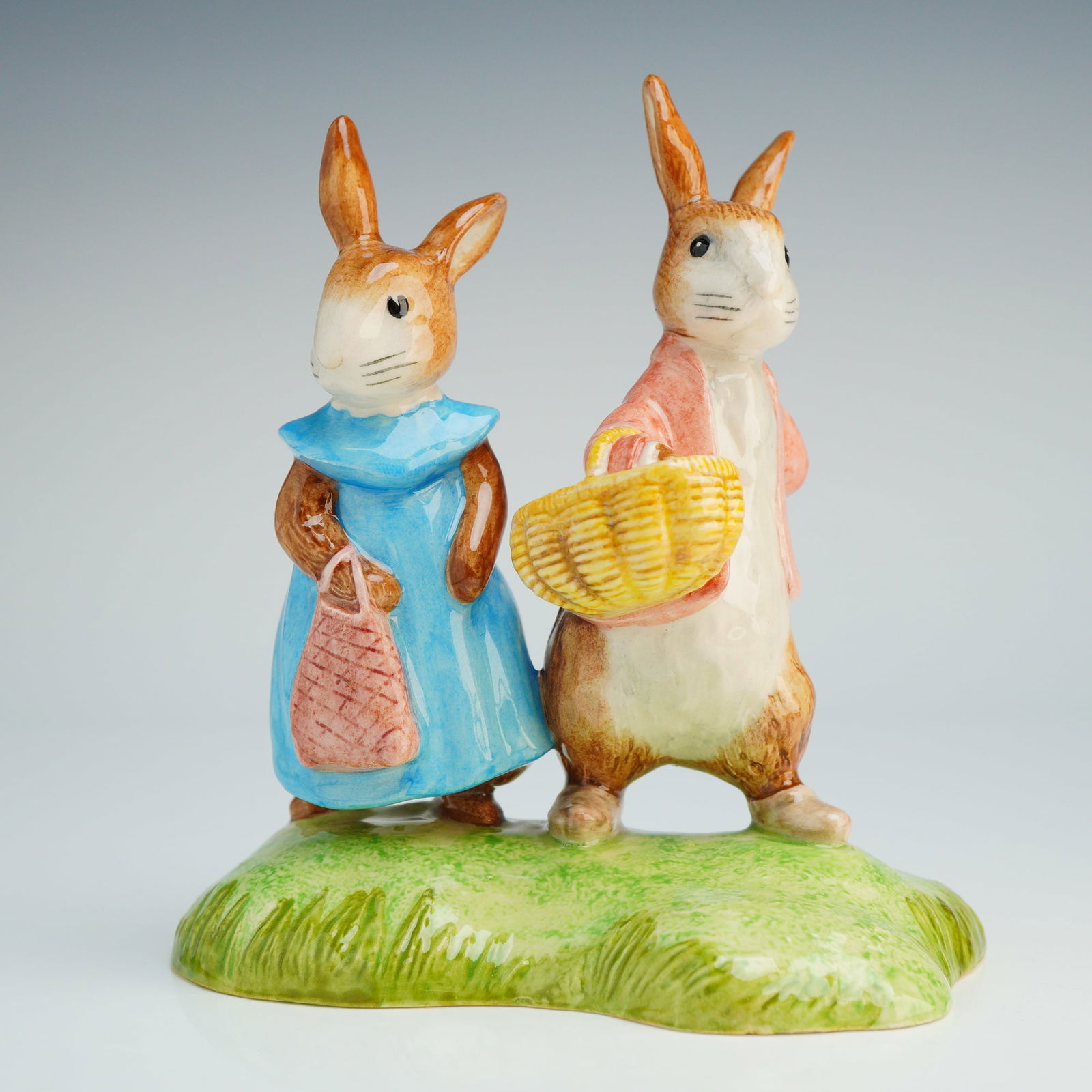 Beswick Beatrix Potter Tableau, Flopsy and Benjamin Bunny P4155 (1 of 4)