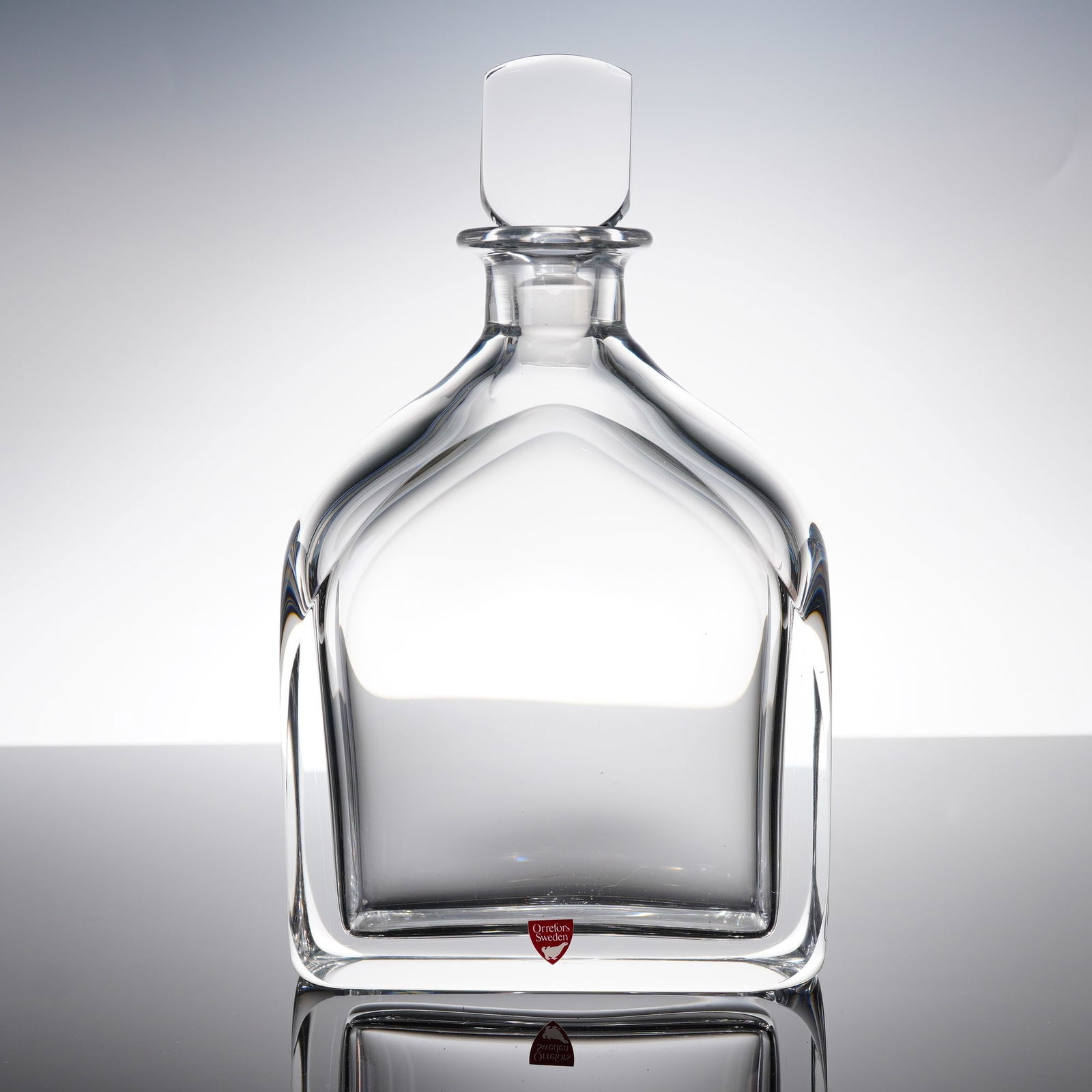 Orrefors Sweden Crystal Decanter with Stopper by Olle Alberius (1 of 4)