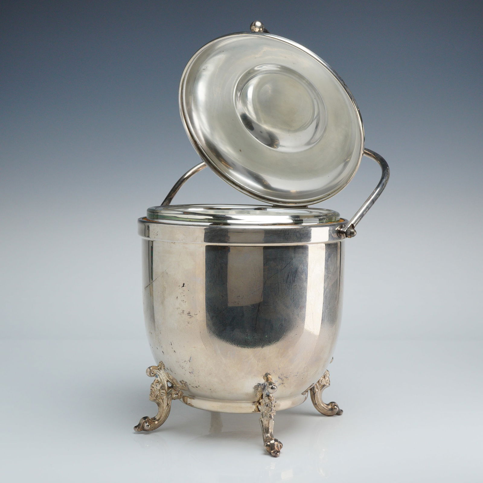 Sheridan Silverplated Thermos Glass Lined Ice Bucket (1 of 4)