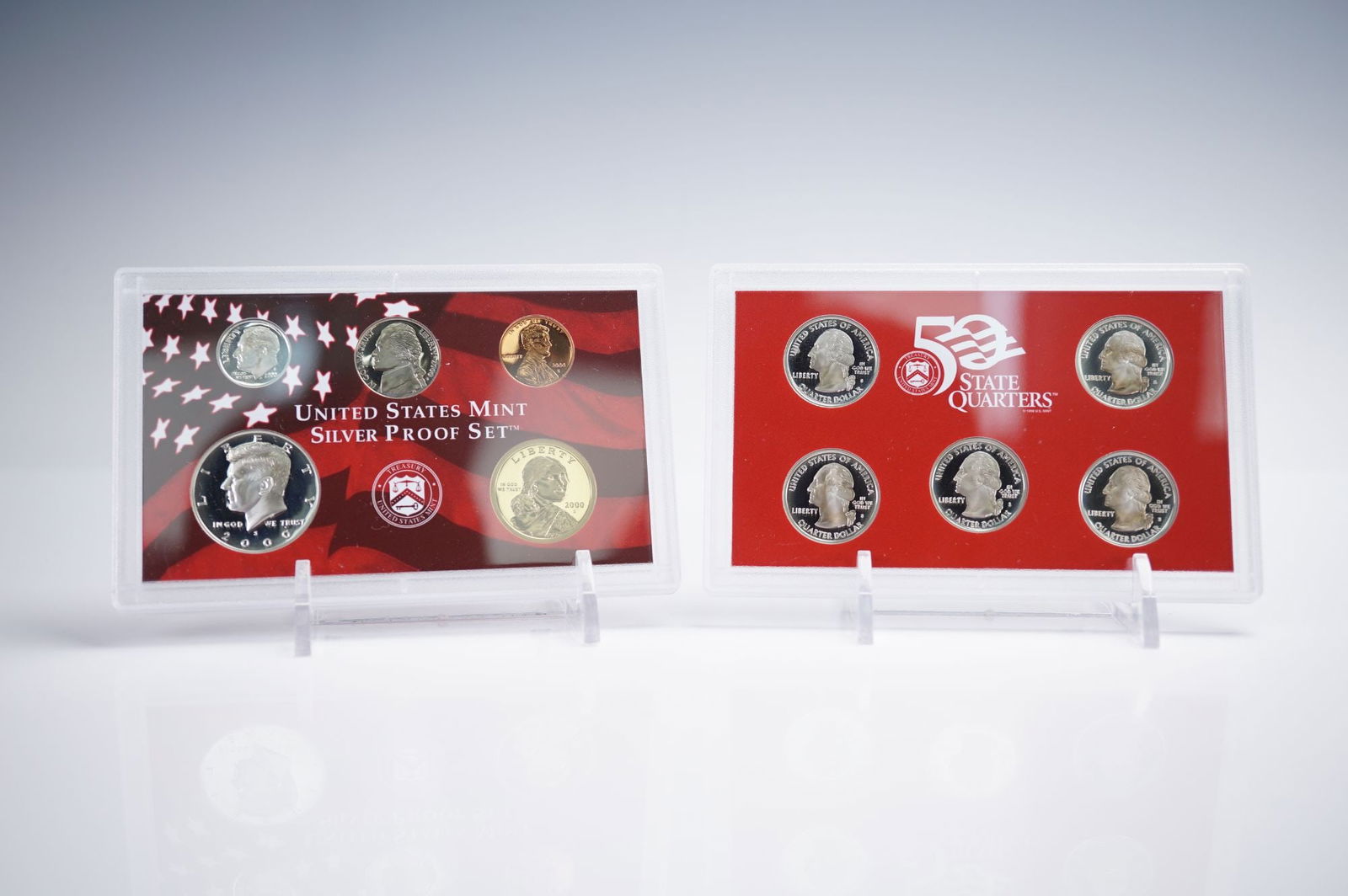2000-S United States Mint 50 State Quarters Silver Proof Set (1 of 5)