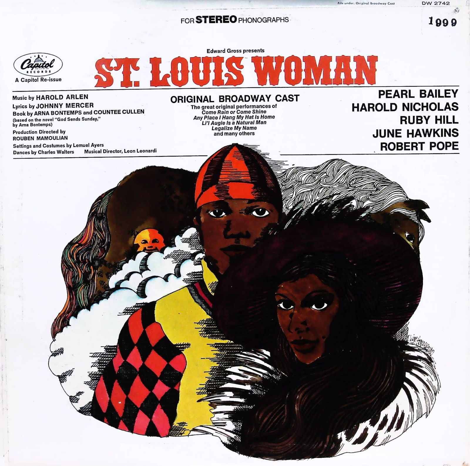 Original Broadway Cast St. Louis Woman Capitol Records LP Album (1 of 2)