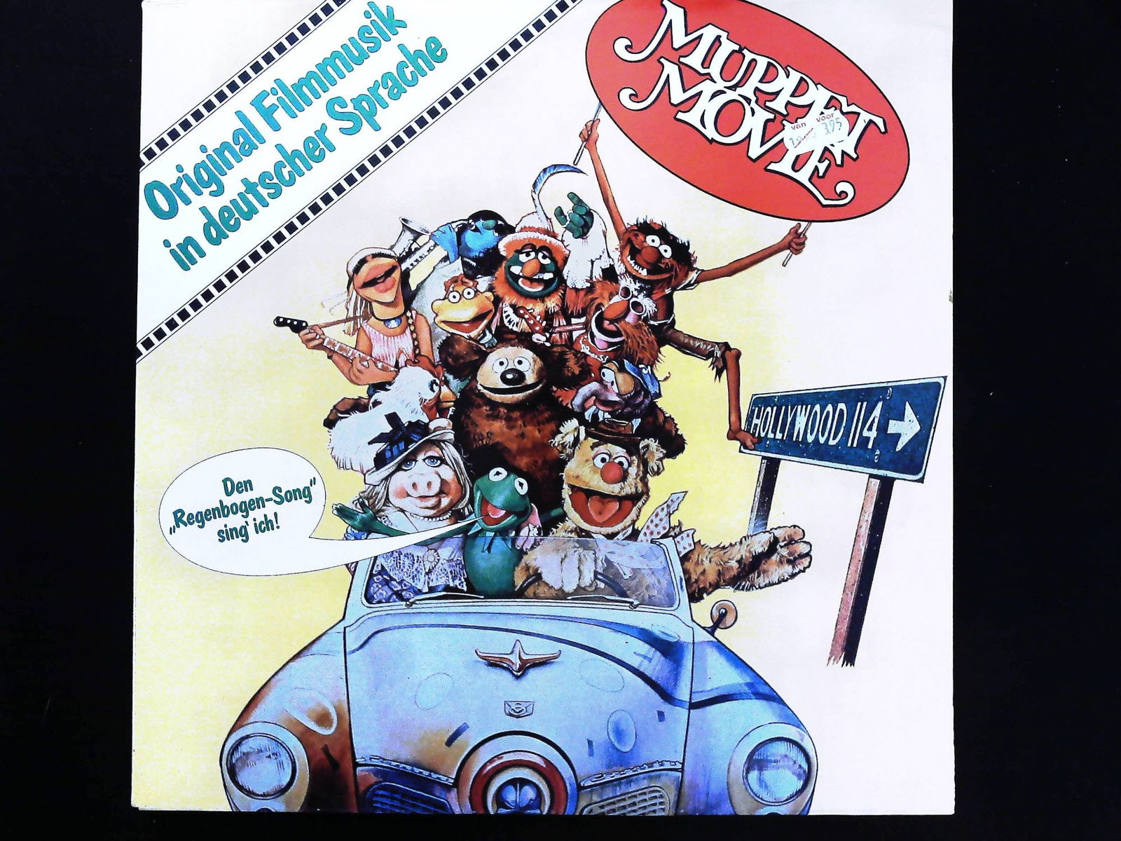 The Muppet Movie Original Soundtrack LP German Language Edition: A single Muppet movie record, the Original Soundtrack LP for the 1979 film, The Muppet Movie. This specific pressing is the German-language edition, produced by CBS Records under catalog number CBS 70
