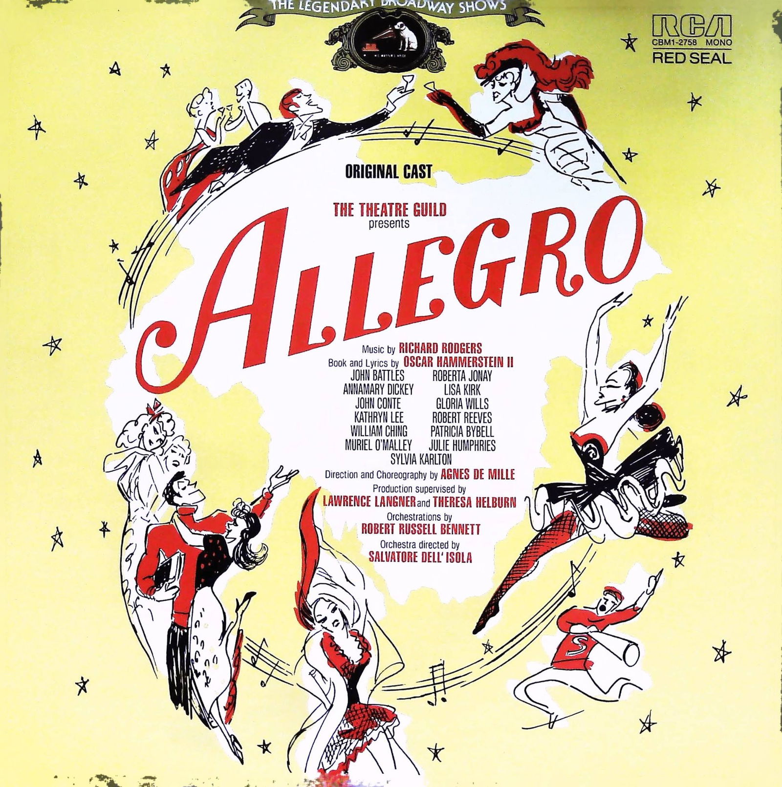 The Theatre Guild presents Allegro Original 1947 Cast, RCA LP Record Album (1 of 2)