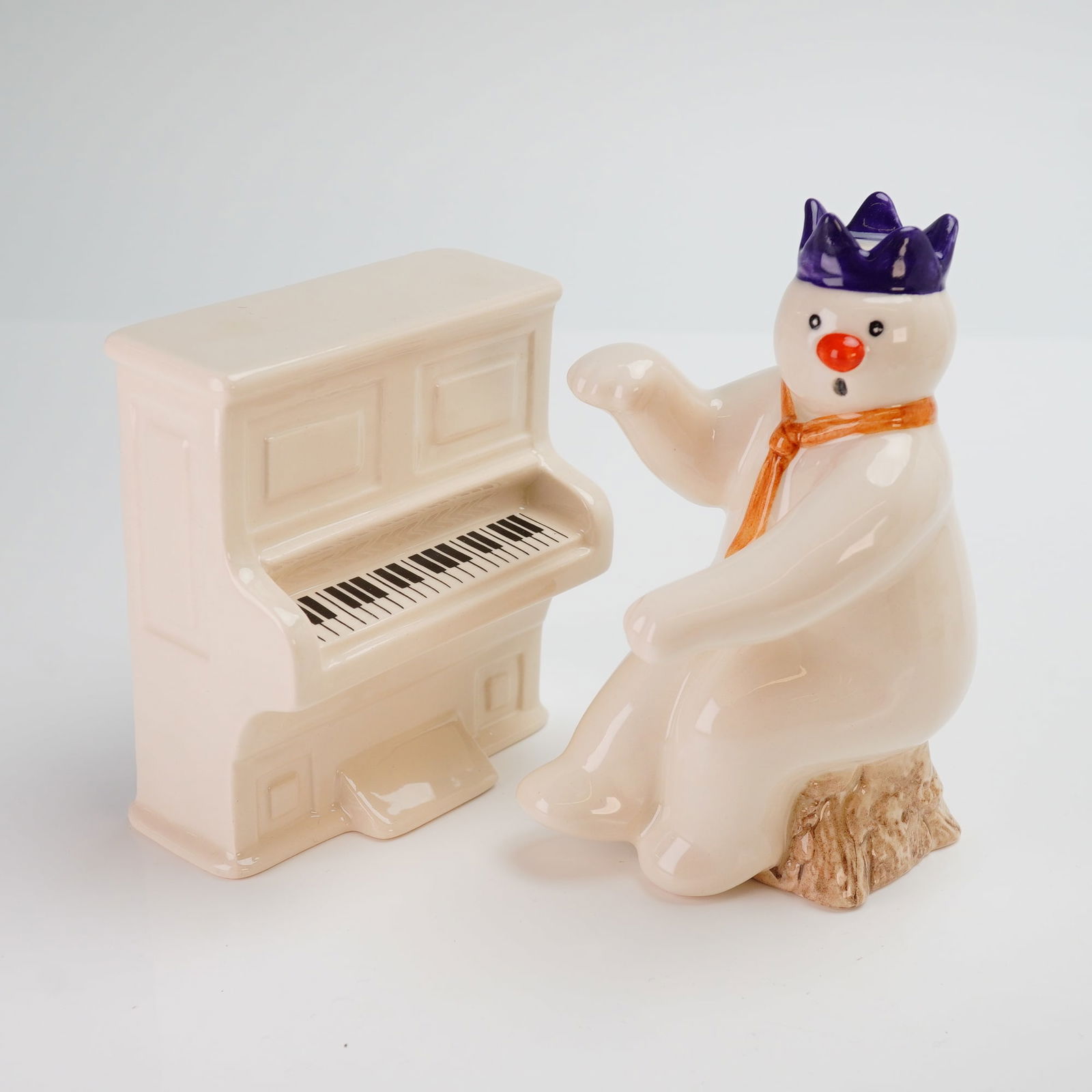 2pc Royal Doulton The Snowman Gift Collection Figurine with Piano (1 of 3)