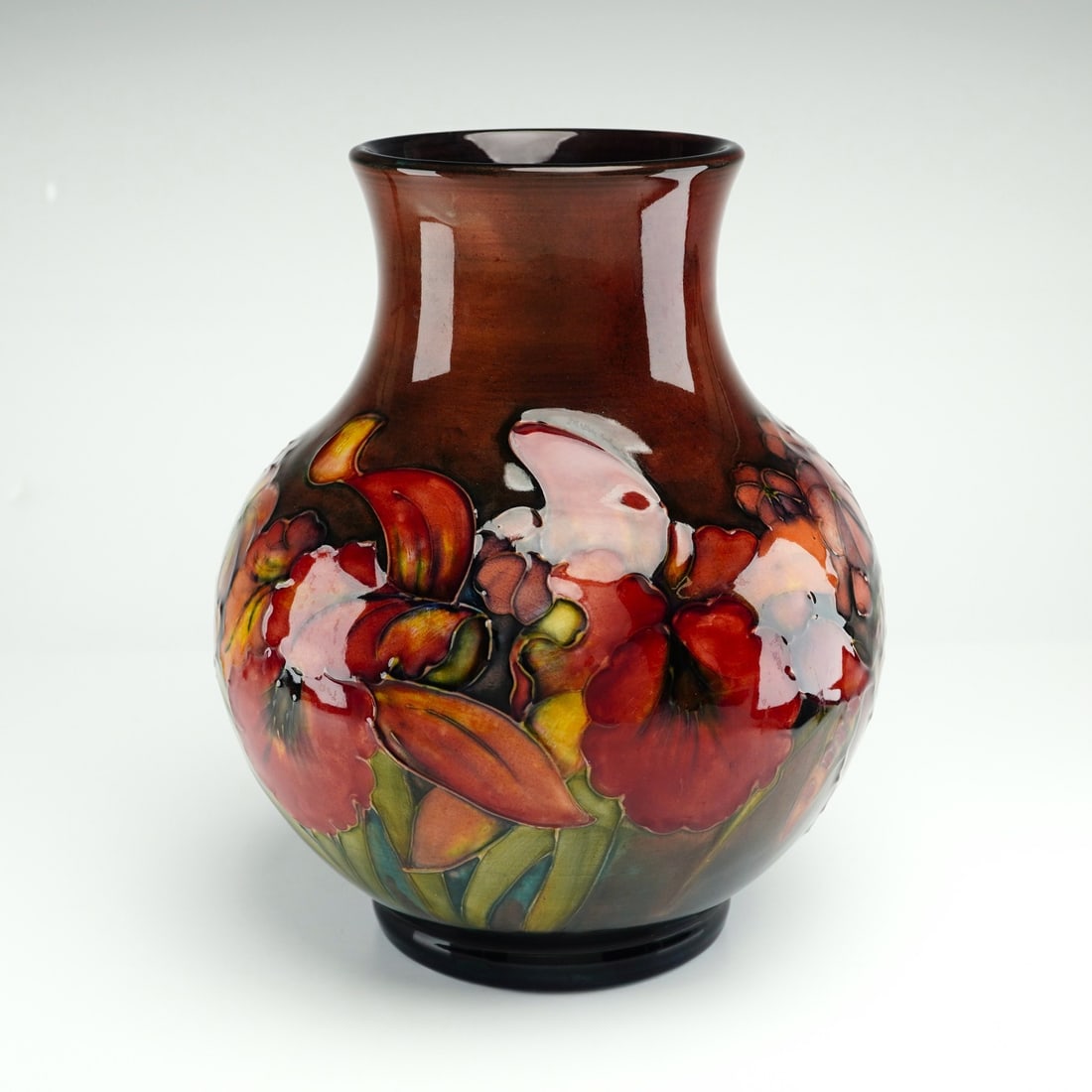 Moorcroft Pottery Flambe Orchid Vase (1 of 5)