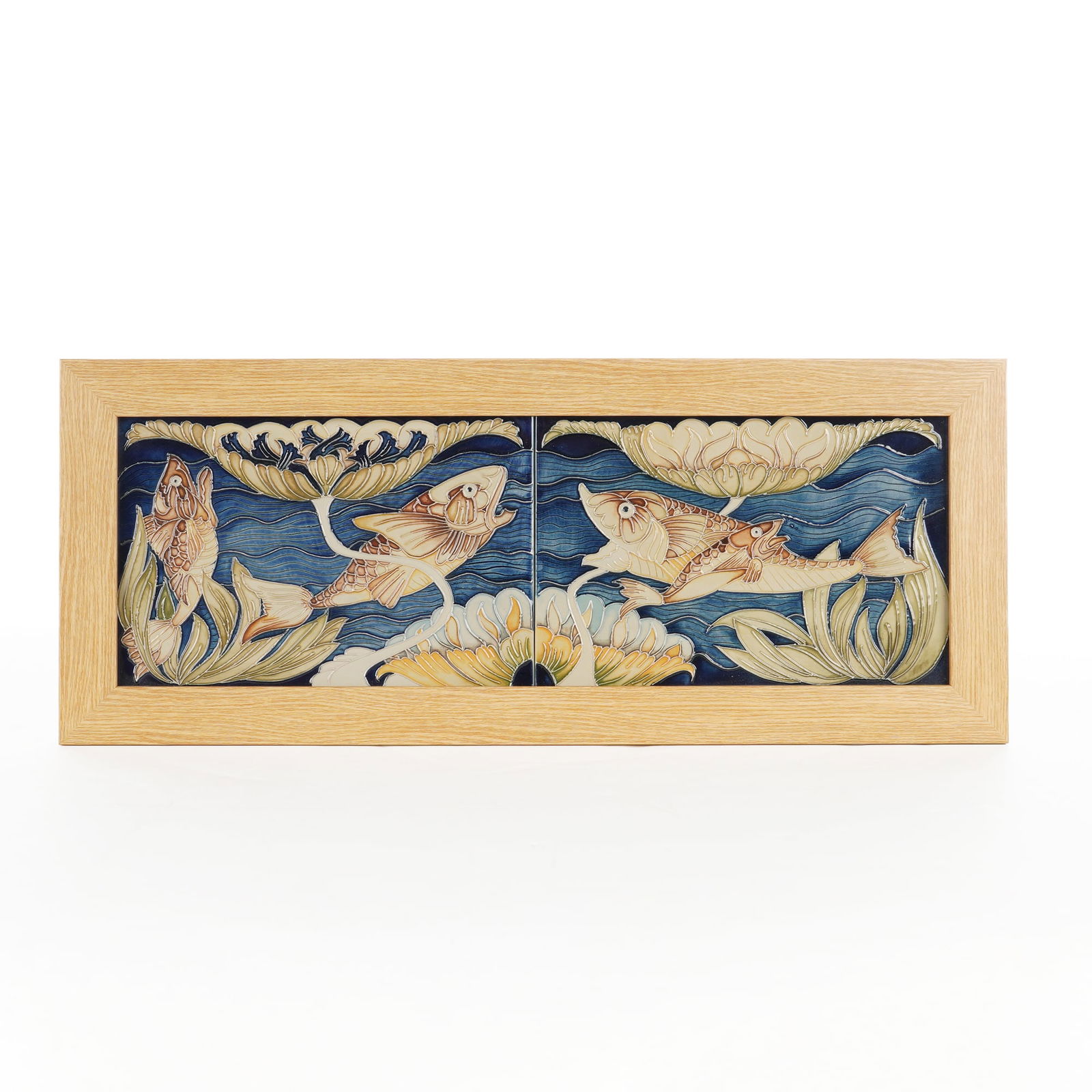 Framed Moorcroft Pottery by Rachel Bishop Double Plaques, Double Take (1 of 4)