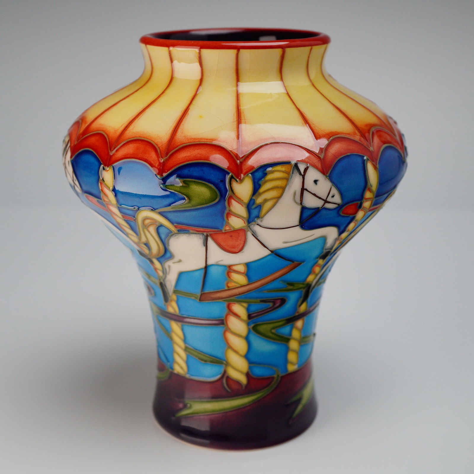 Moorcroft Pottery Aquitaine Vase Signed by Emma Bossons (1 of 4)