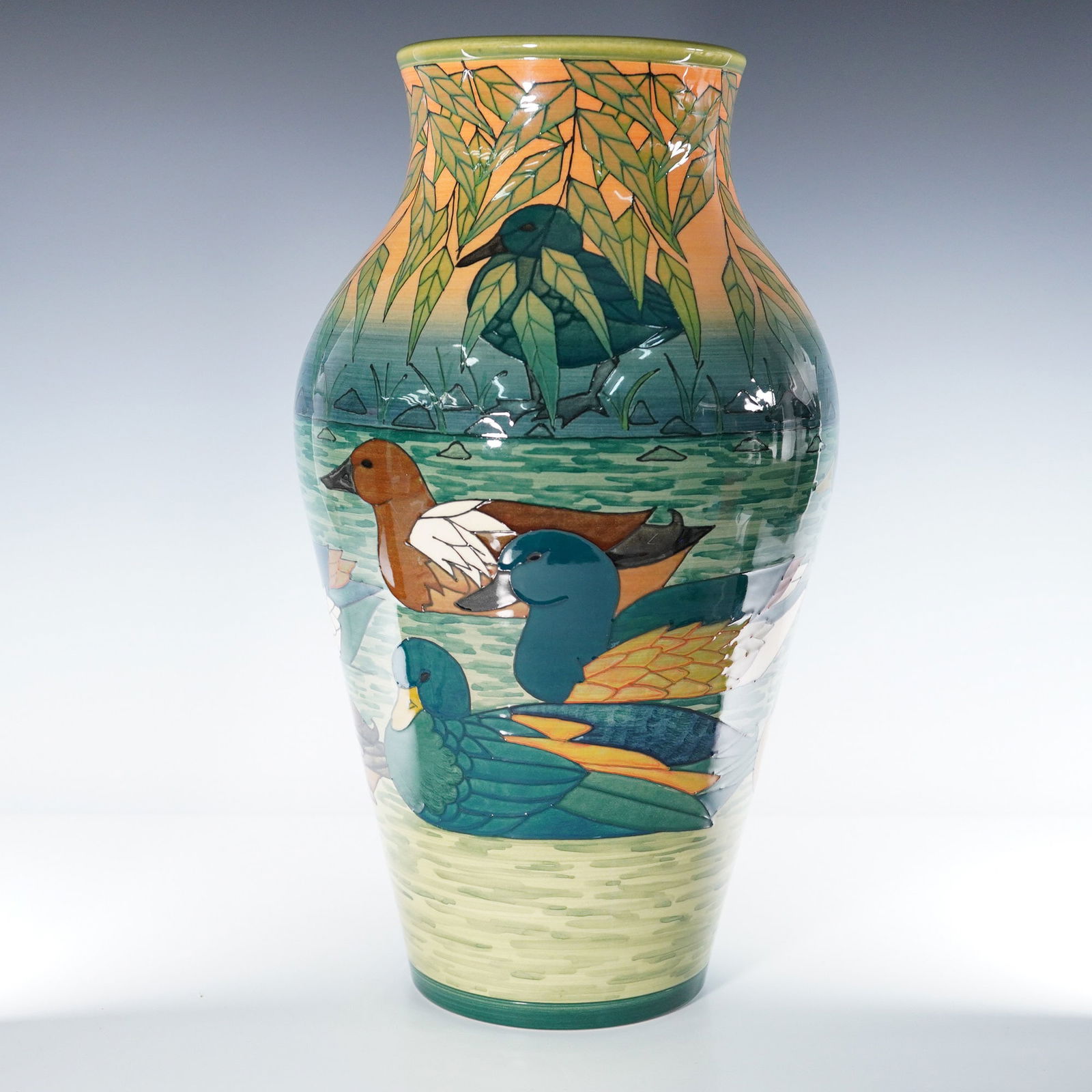 Dennis Chinaworks Pottery by Sally Tuffin Vase, Duck Pond (1 of 9)