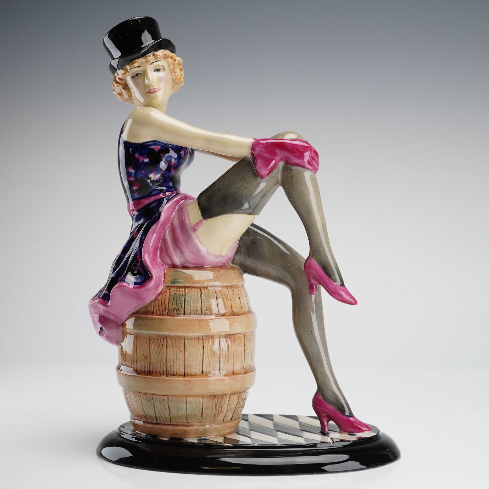 Kevin Francis Figurine, Marlene Dietrich: A single limited edition ceramic figurine, identified as 'Marlene Dietrich,' produced by Kevin Francis Ceramics. The piece is hand-painted and modeled by Andy Moss, depicting Marlene Dietrich seated