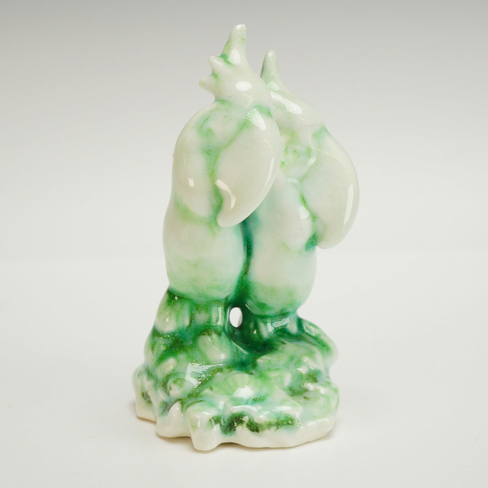 Royal Doulton Chinese Jade Figurine, Cockatoos (1 of 3)