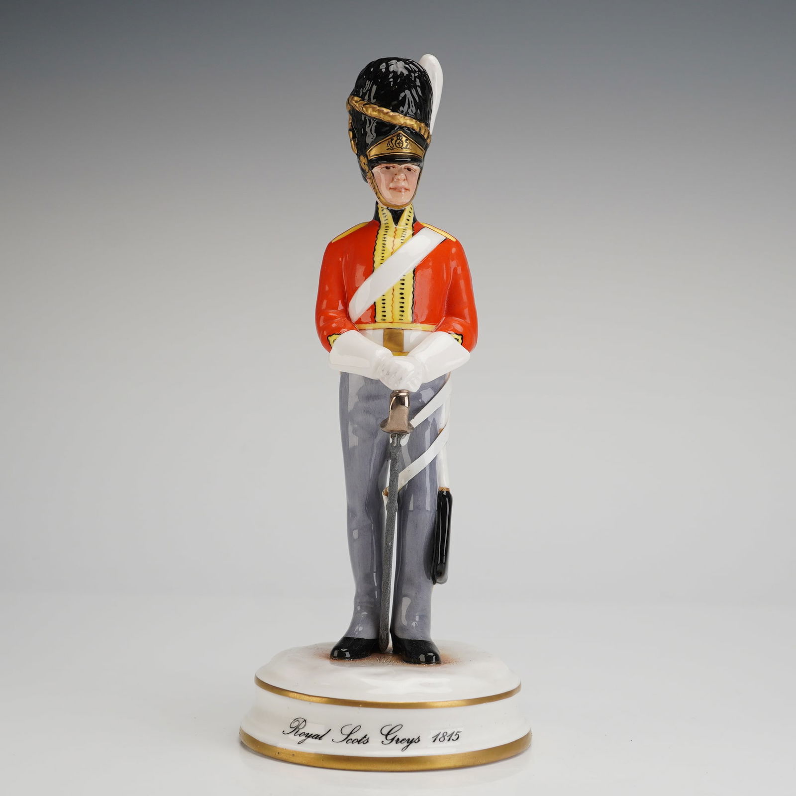 Michael Sutty Porcelain Figure Royal Scots Greys 1815 (1 of 3)