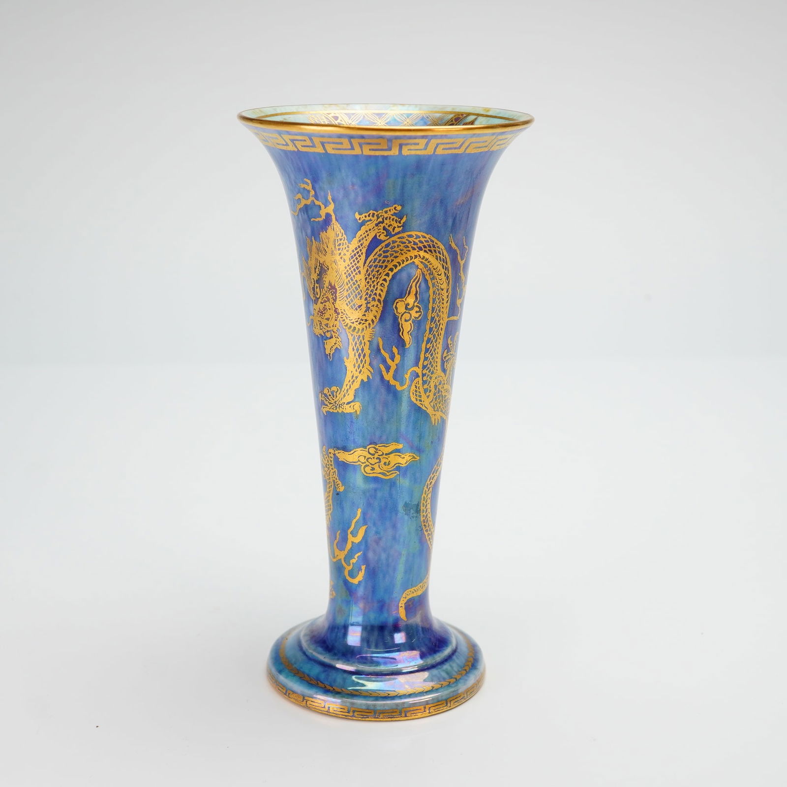 Wedgwood Fairyland Lustre Trumpet Vase, Celestial Dragon (1 of 4)