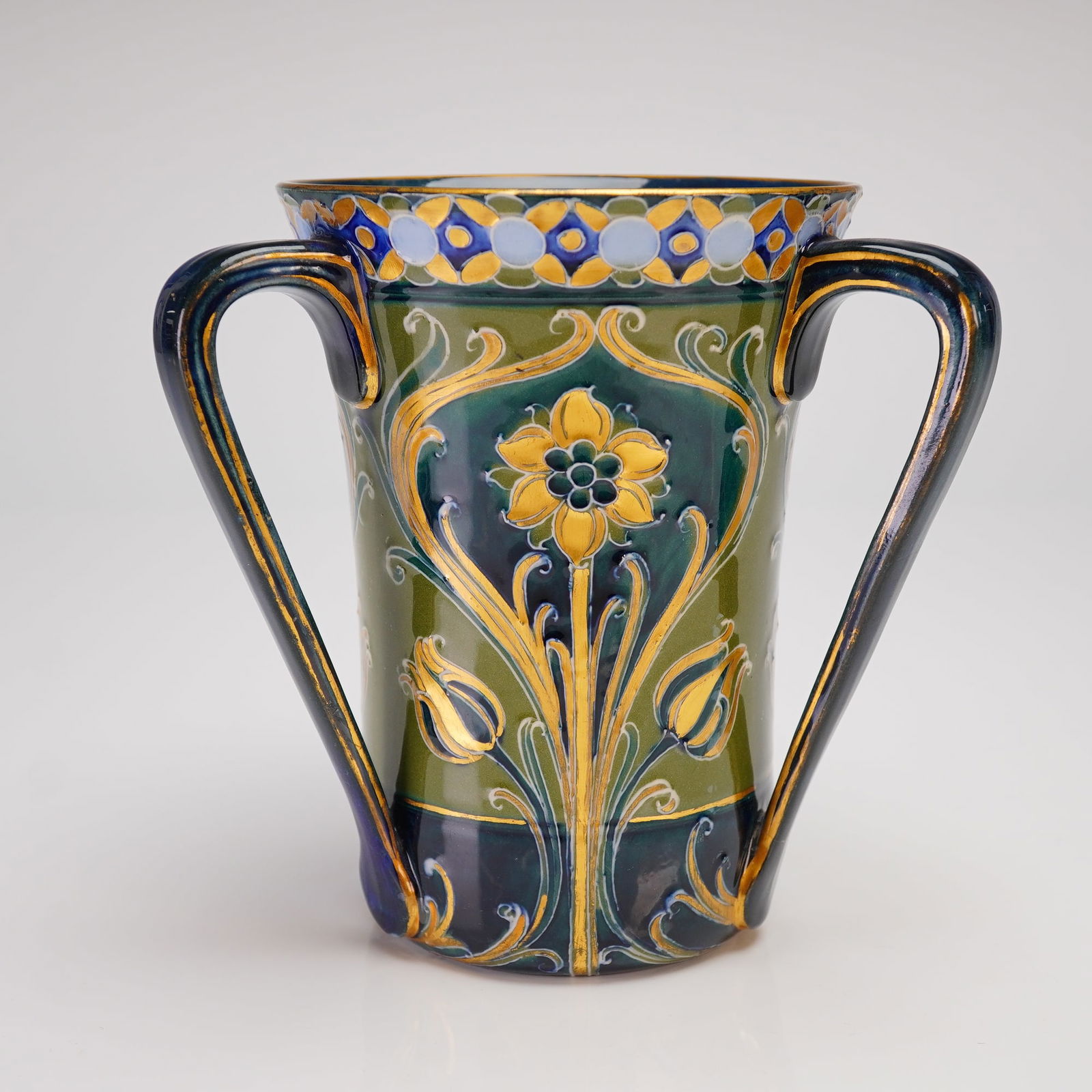 William Moorcroft for James Macintyre & Co. Florian Ware Tyg Vase (1 of 3)
