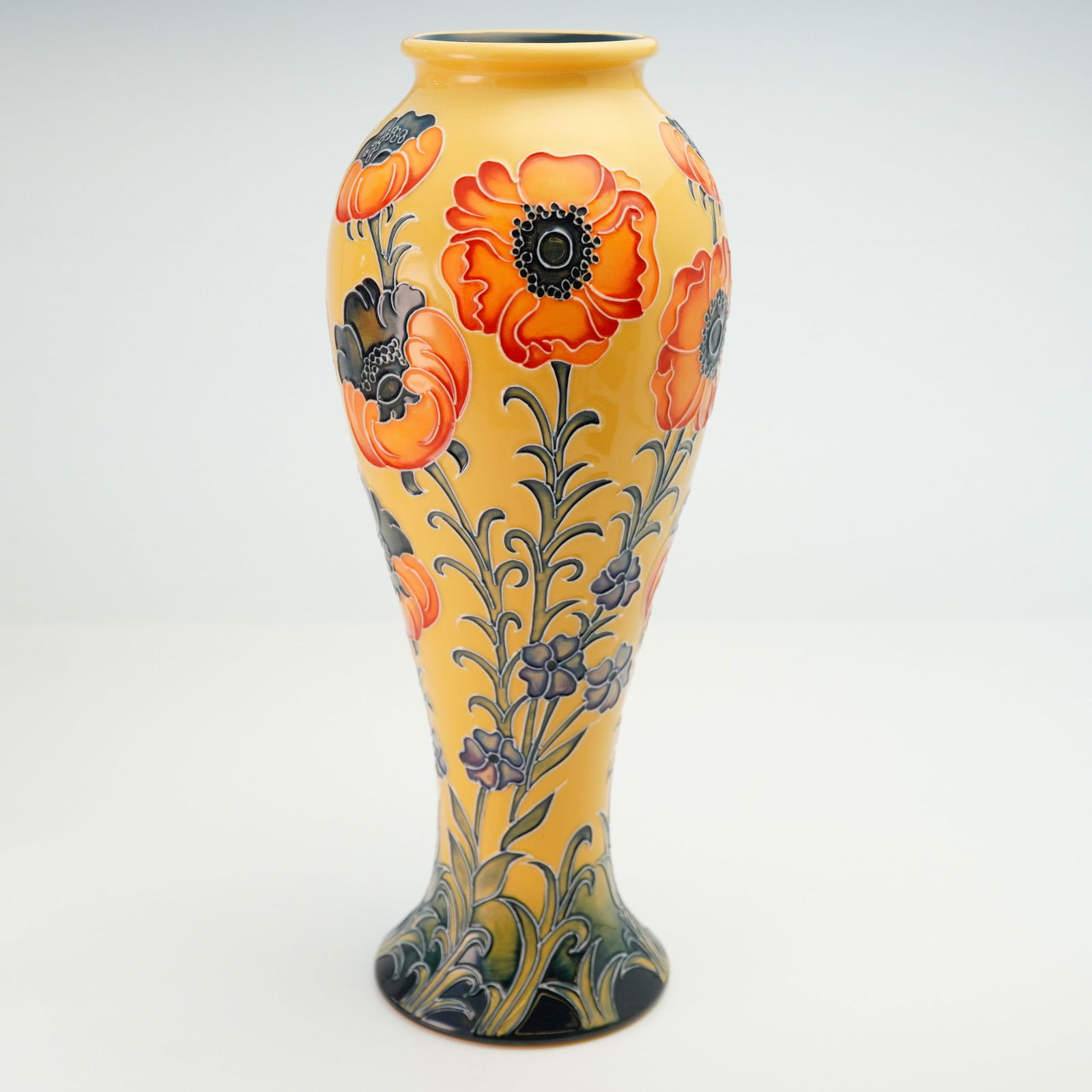 Moorcroft Pottery Skittle Vase, Poppy (1 of 6)