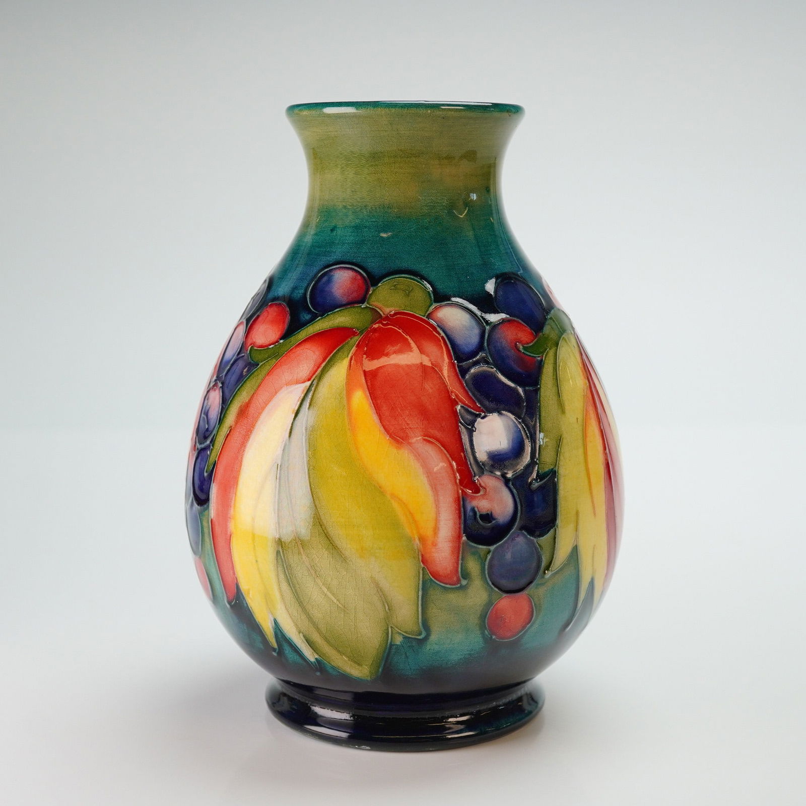 Moorcroft Pottery Vase, Leaf & Berry (1 of 4)