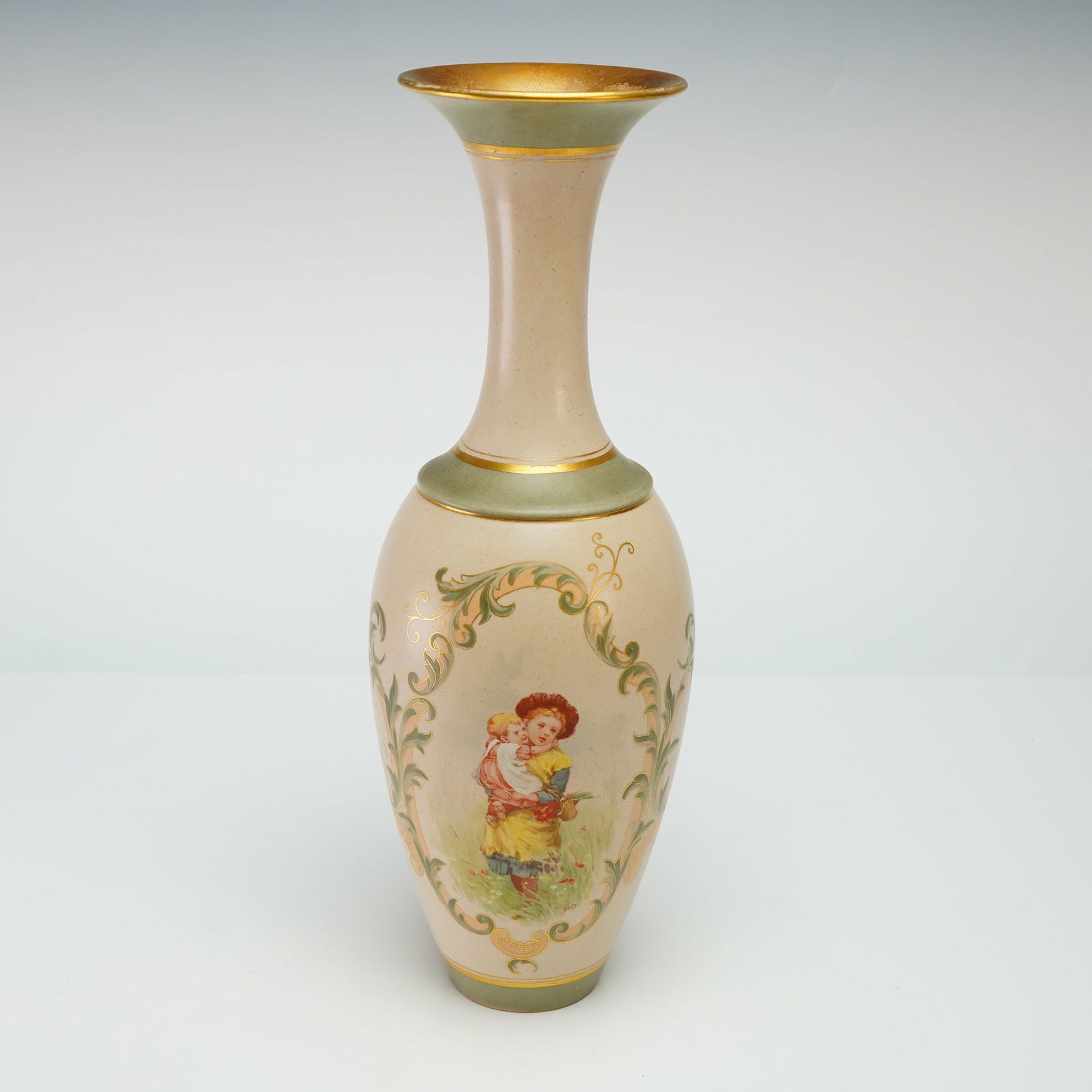 Doulton Lambeth by Ada Dennis and Josephine Durtnall Carrara Ware Vase (1 of 3)