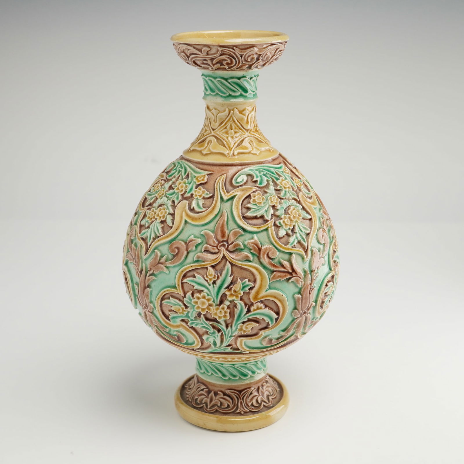 Doulton Lambeth by Bessie Newberry Persian Ware Stoneware Vase (1 of 4)