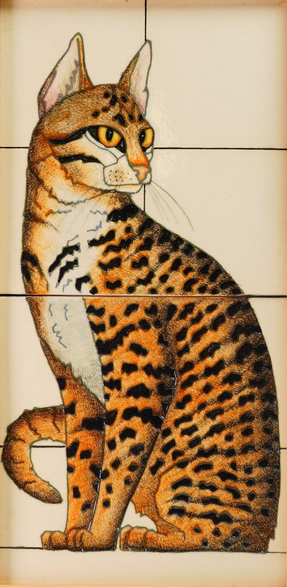 Framed Dennis China Works by Sally Tuffin Tiles, Cat Mau (1 of 5)