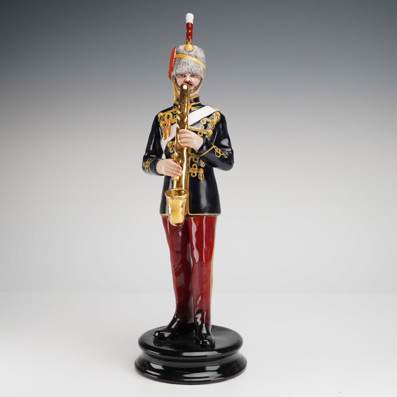 Michael Sutty Porcelain Figurine of an 11th Hussars Bandsman (1 of 3)