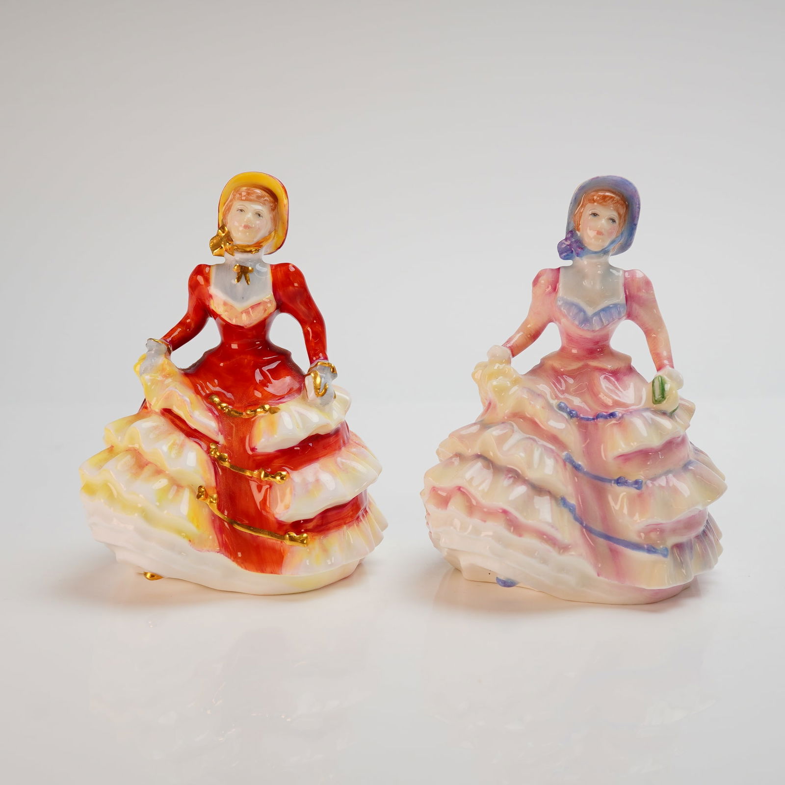 A Pair of Royal Doulton Bone China Figurines, Hannah and Hannah (1 of 3)