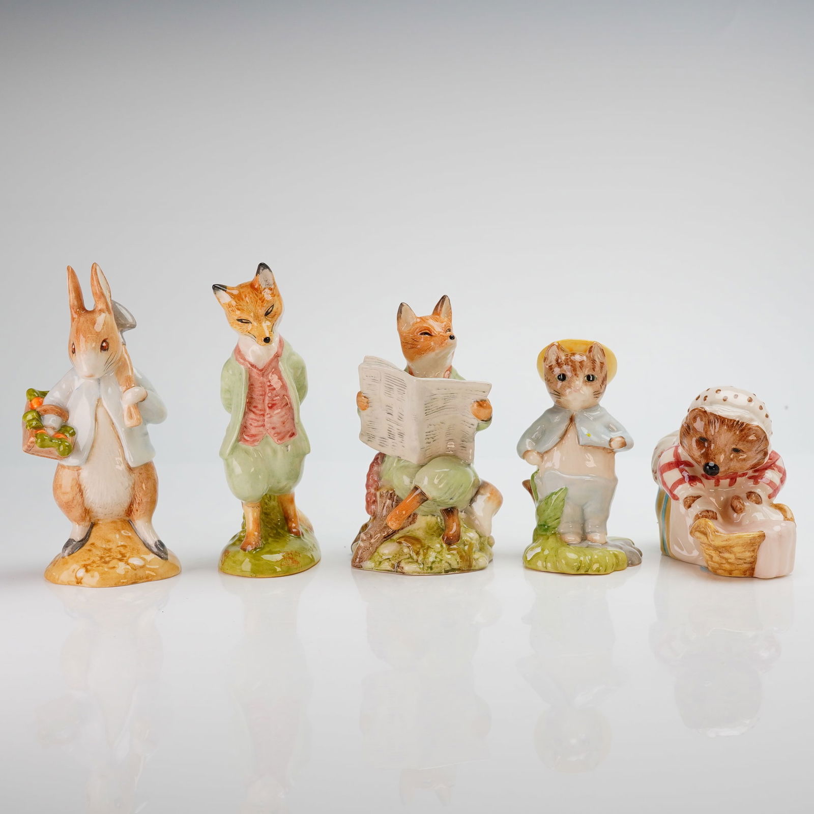 Set of 5 Beswick and Royal Albert Beatrix Potter Animal Figurines (1 of 5)