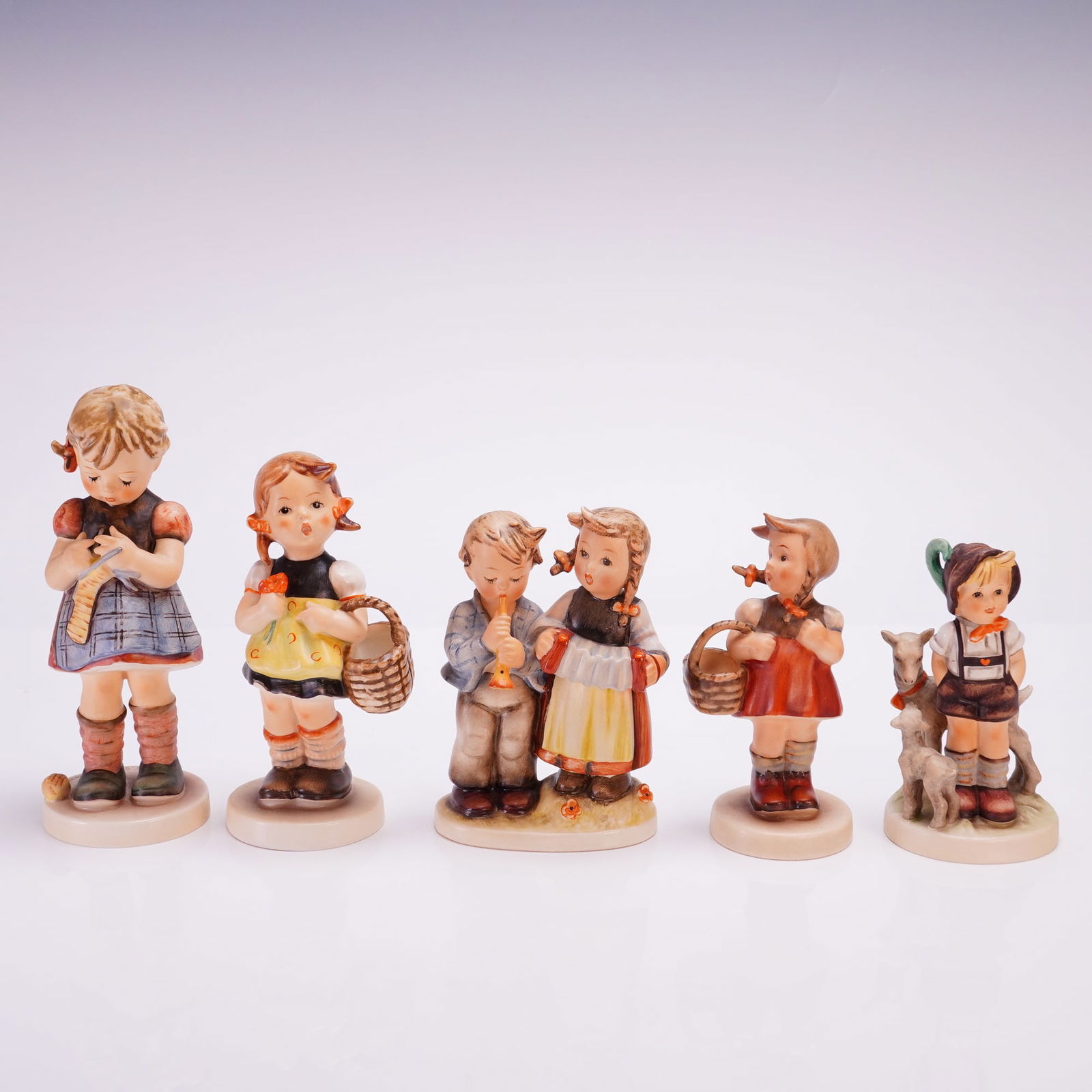 Five Piece Collection Goebel Hummel Porcelain Figurines (1 of 3)