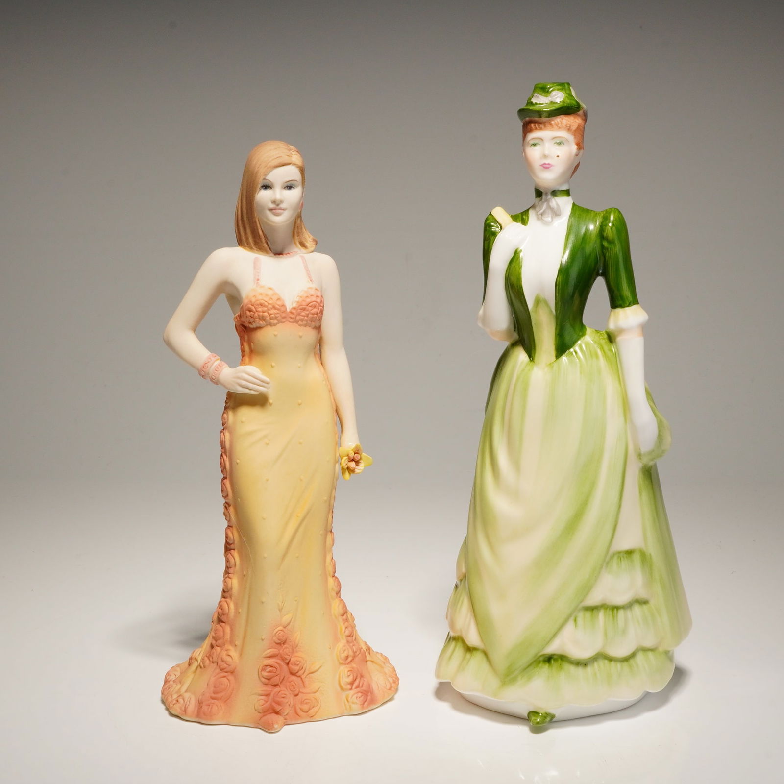 2pc Coalport Bone China Figurines, Victoria and Yasmin (1 of 6)
