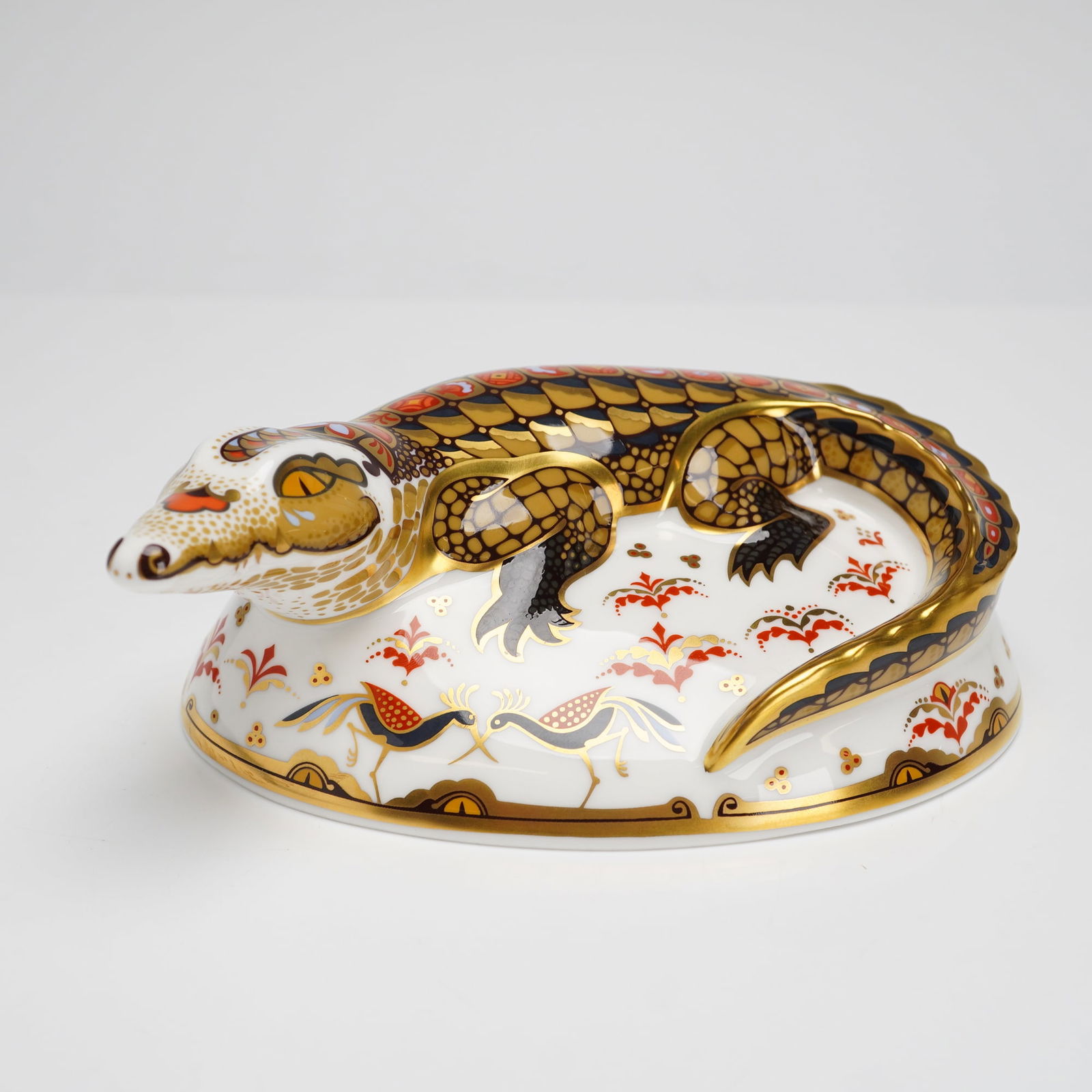 Royal Crown Derby Crocodile Paperweight (1 of 4)